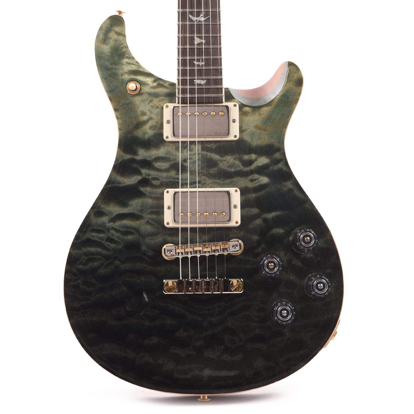 PRS Wood Library McCarty 594 10-Top Quilt Trampas Green Fade w/Figured Stained Maple Neck & Cocobolo Fingerboard Electric Guitars / Solid Body
