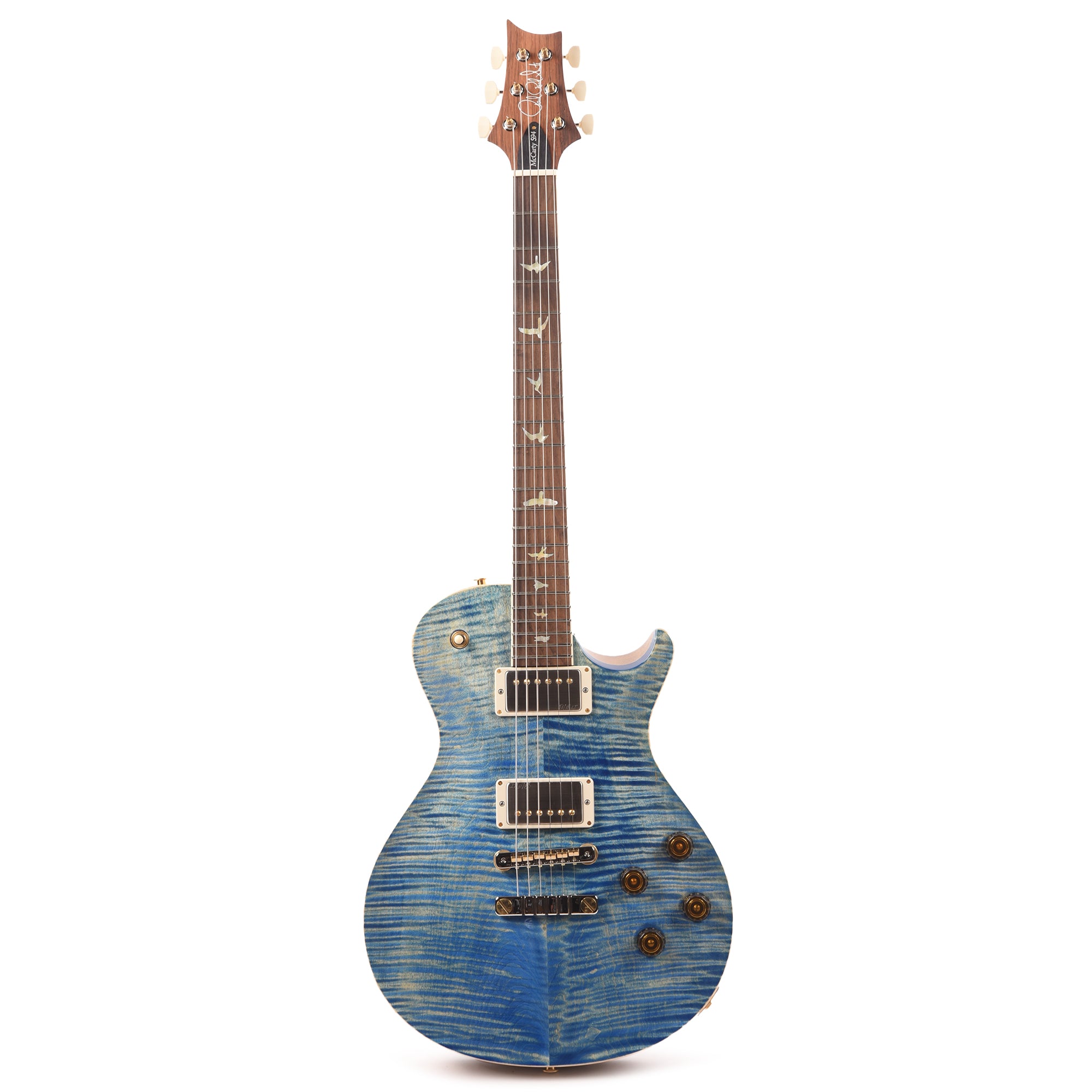 PRS Wood Library McCarty 594 Singlecut 10-Top Flame Faded Blue Jean w/Korina Body/Neck & Brazilian Rosewood Fingerboard Electric Guitars / Solid Body