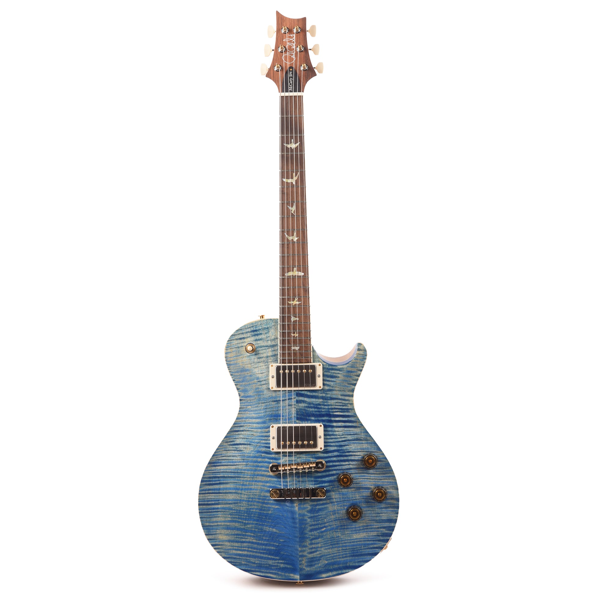 PRS Wood Library McCarty 594 Singlecut 10-Top Flame Faded Blue Jean w/Korina Body/Neck & Brazilian Rosewood Fingerboard Electric Guitars / Solid Body