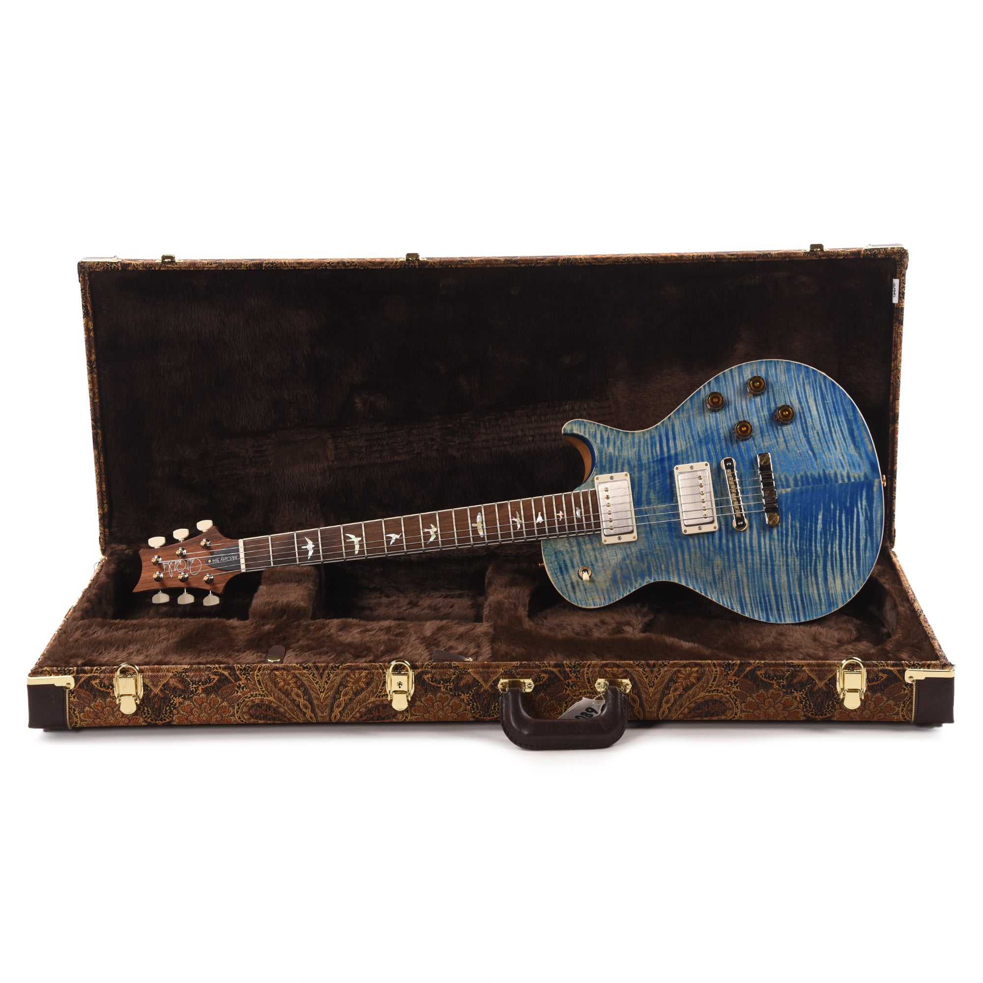 PRS Wood Library McCarty 594 Singlecut 10-Top Flame Faded Blue Jean w/Korina Body/Neck & Brazilian Rosewood Fingerboard Electric Guitars / Solid Body