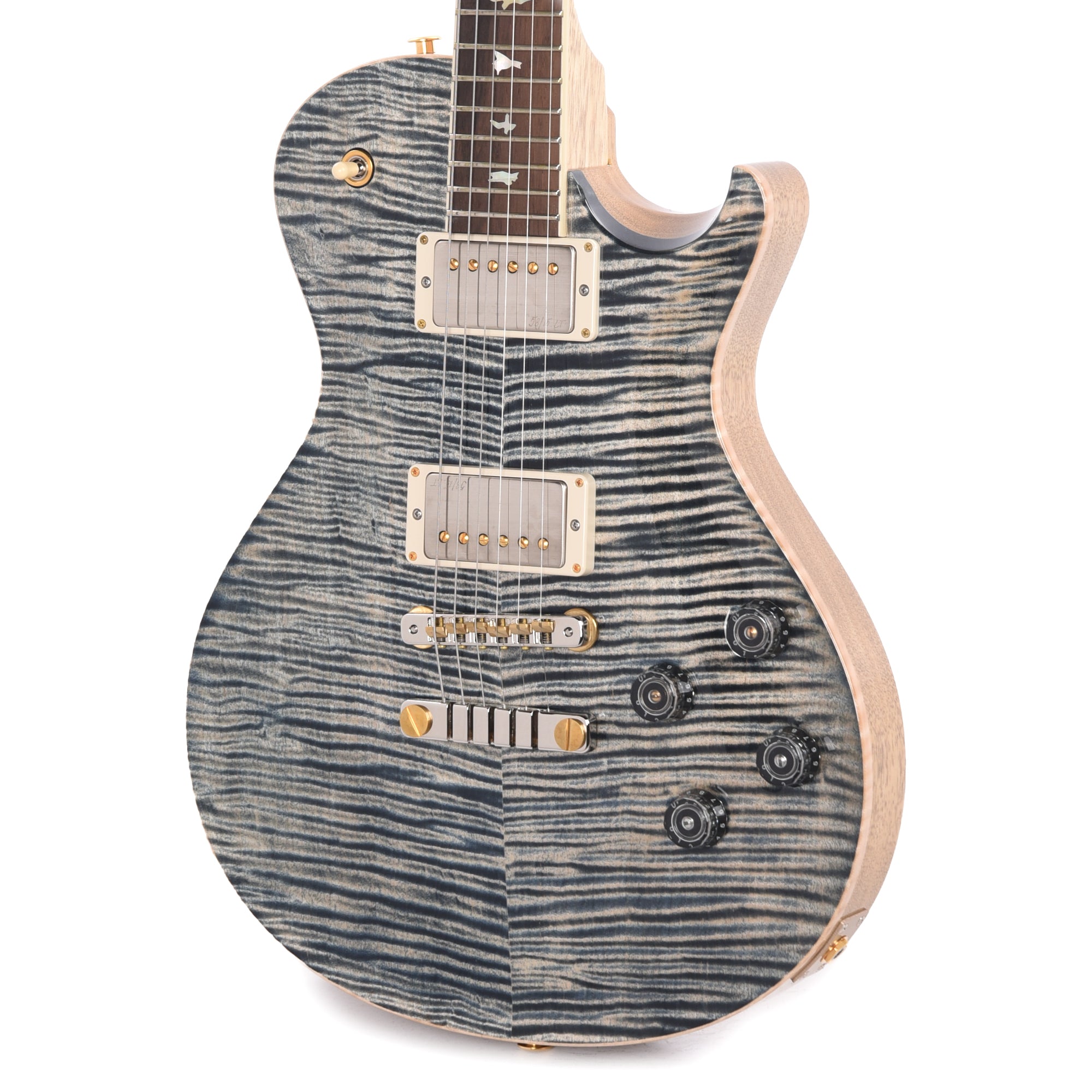 PRS Wood Library McCarty 594 Singlecut 10-Top Flame Faded Whale Blue w/Korina Body/Neck & Brazilian Rosewood Fingerboard Electric Guitars / Solid Body