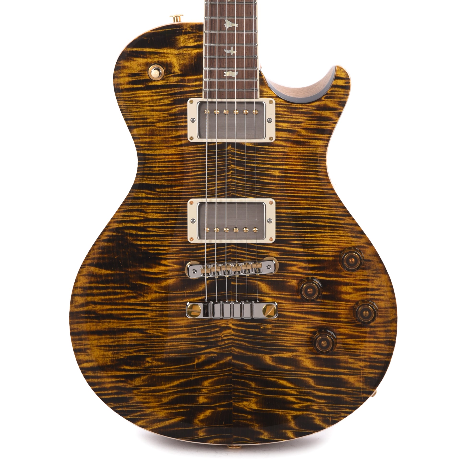 PRS Wood Library McCarty 594 Singlecut 10-Top Flame Yellow Tiger w/Korina Body/Neck & Brazilian Rosewood Fingerboard Electric Guitars / Solid Body