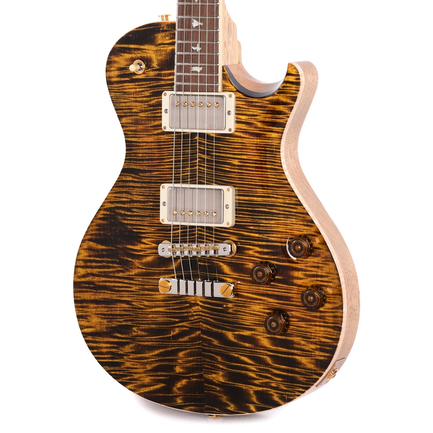 PRS Wood Library McCarty 594 Singlecut 10-Top Flame Yellow Tiger w/Korina Body/Neck & Brazilian Rosewood Fingerboard Electric Guitars / Solid Body
