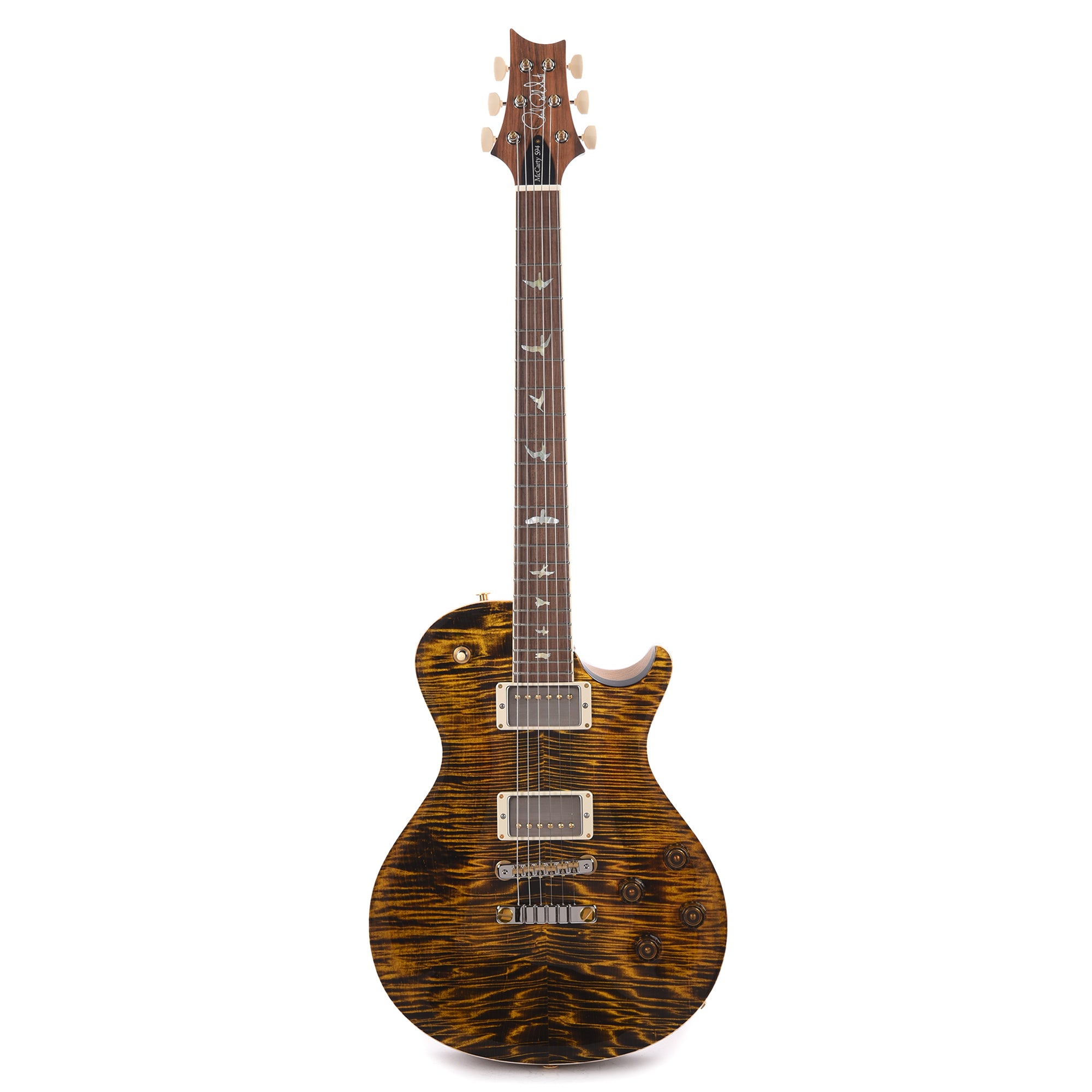 PRS Wood Library McCarty 594 Singlecut 10-Top Flame Yellow Tiger w/Korina Body/Neck & Brazilian Rosewood Fingerboard Electric Guitars / Solid Body