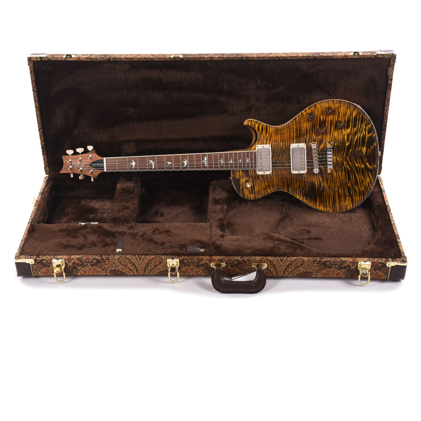 PRS Wood Library McCarty 594 Singlecut 10-Top Flame Yellow Tiger w/Korina Body/Neck & Brazilian Rosewood Fingerboard Electric Guitars / Solid Body