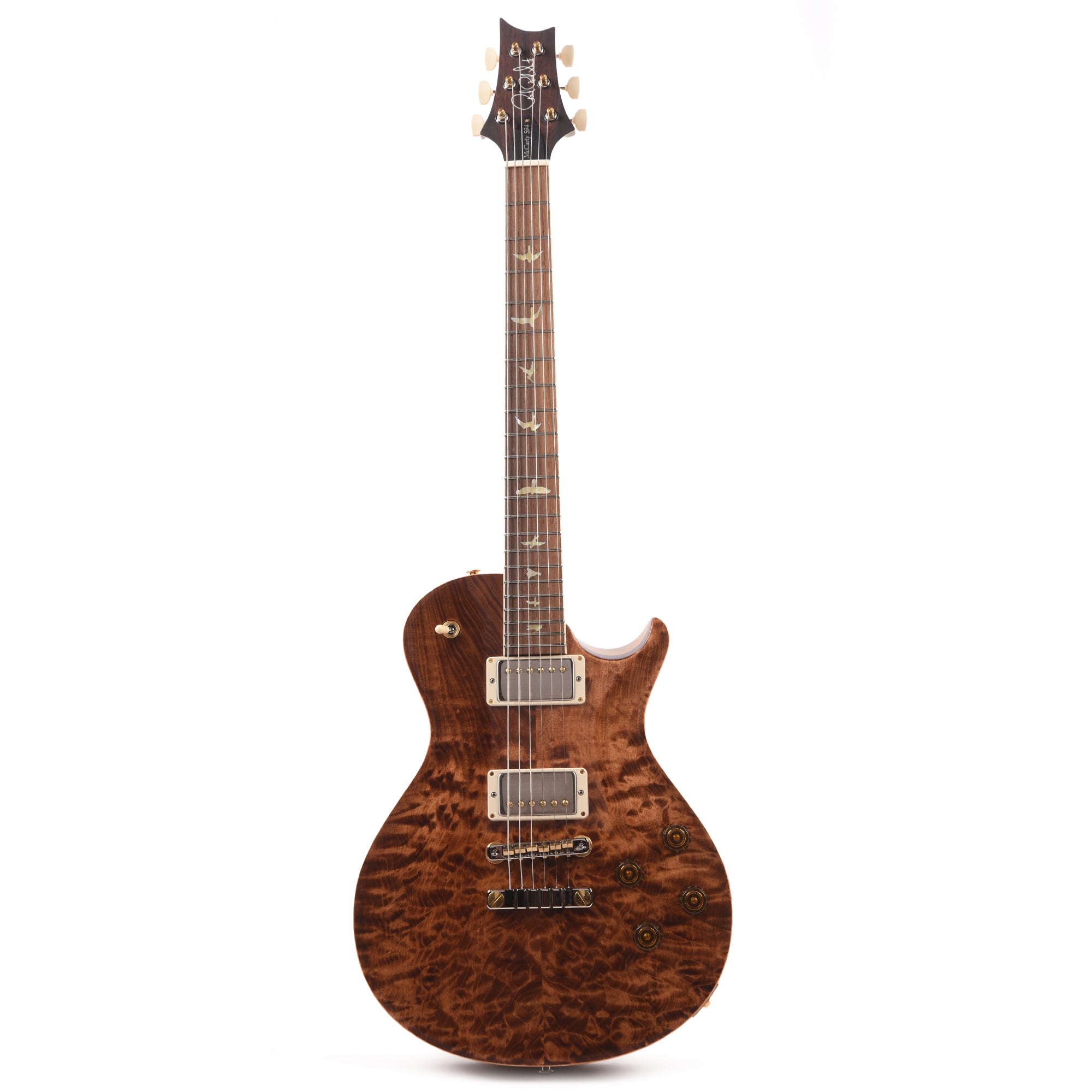 PRS Wood Library McCarty 594 Singlecut 10-Top Quilt Copperhead w/Korina Body/Neck & Brazilian Rosewood Fingerboard Electric Guitars / Solid Body