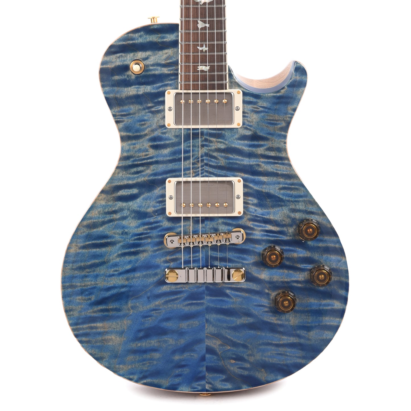 PRS Wood Library McCarty 594 Singlecut 10-Top Quilt Faded Blue Jean w/Korina Body/Neck & Brazilian Rosewood Fingerboard Electric Guitars / Solid Body