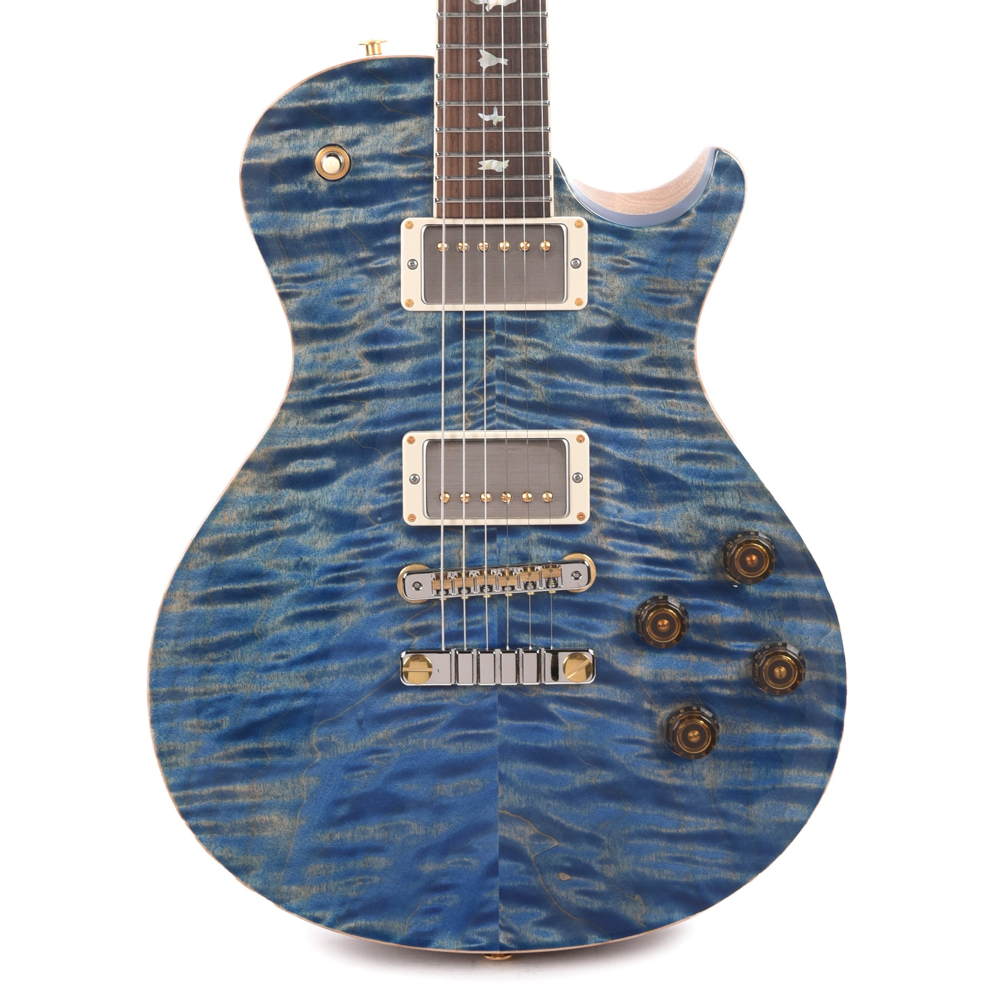 PRS Wood Library McCarty 594 Singlecut 10-Top Quilt Faded Blue Jean w/Korina Body/Neck & Brazilian Rosewood Fingerboard Electric Guitars / Solid Body