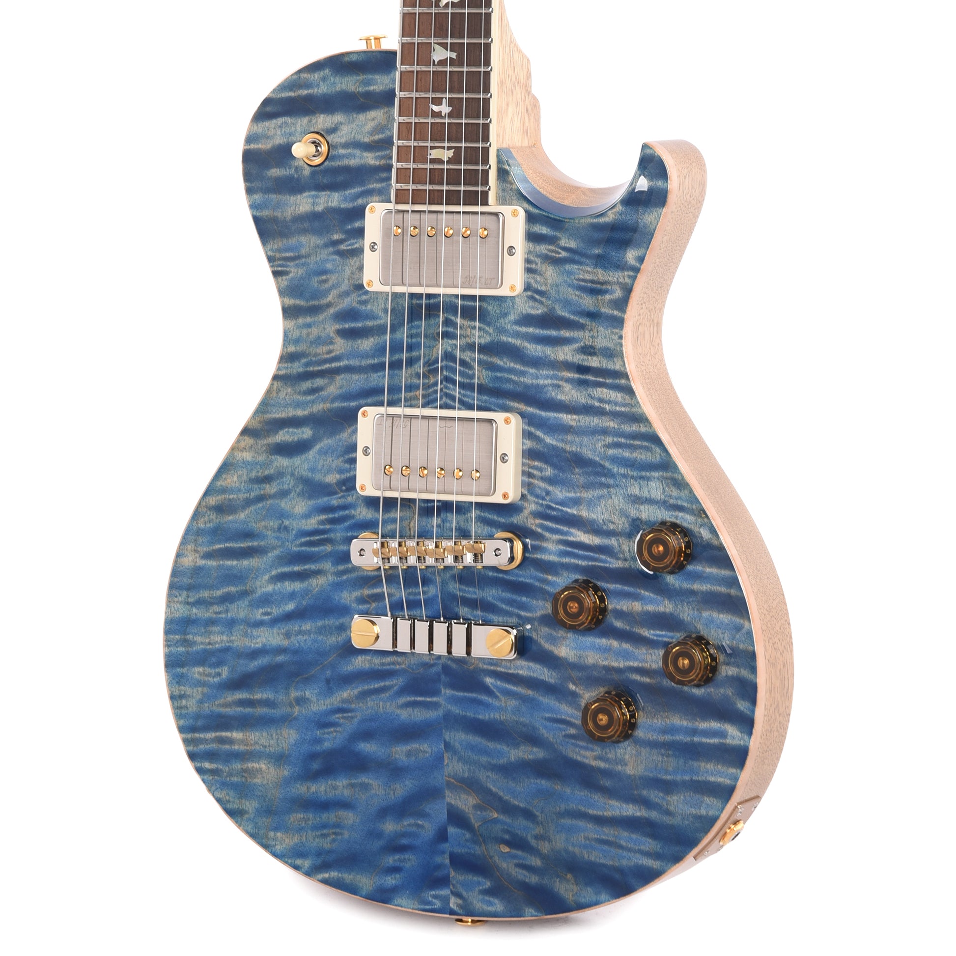 PRS Wood Library McCarty 594 Singlecut 10-Top Quilt Faded Blue Jean w/Korina Body/Neck & Brazilian Rosewood Fingerboard Electric Guitars / Solid Body