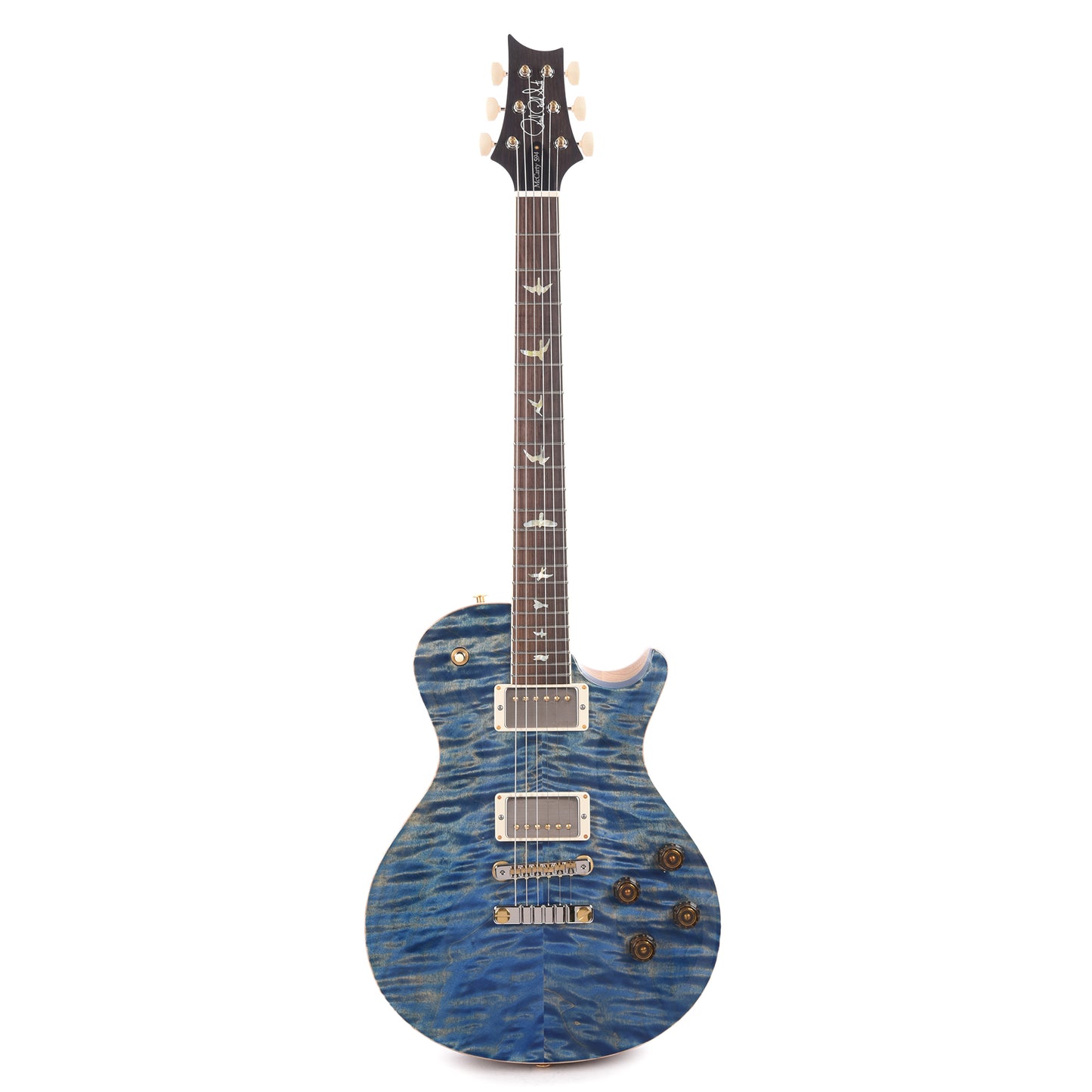 PRS Wood Library McCarty 594 Singlecut 10-Top Quilt Faded Blue Jean w/Korina Body/Neck & Brazilian Rosewood Fingerboard Electric Guitars / Solid Body
