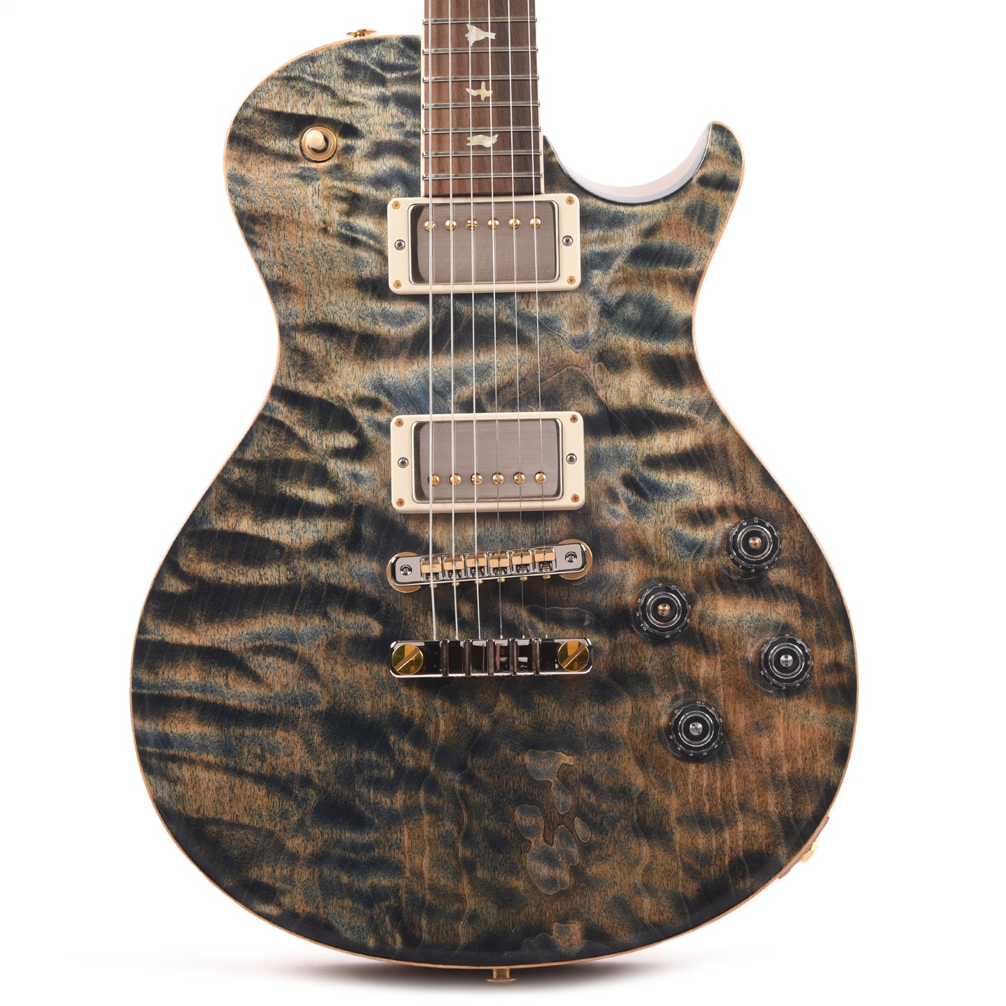 PRS Wood Library McCarty 594 Singlecut 10-Top Quilt Faded Whale Blue w/Korina Body/Neck & Brazilian Rosewood Fingerboard Electric Guitars / Solid Body