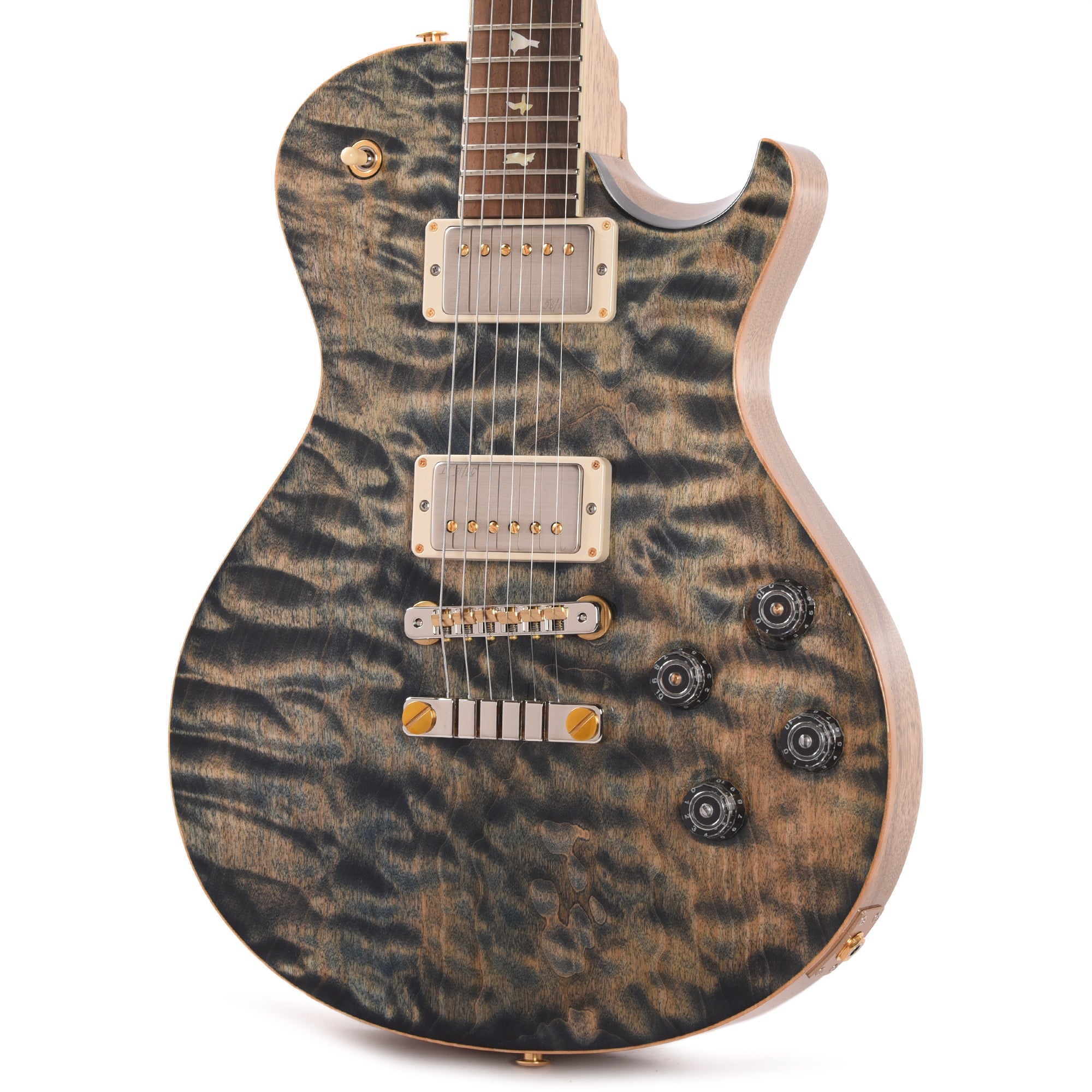 PRS Wood Library McCarty 594 Singlecut 10-Top Quilt Faded Whale Blue w/Korina Body/Neck & Brazilian Rosewood Fingerboard Electric Guitars / Solid Body