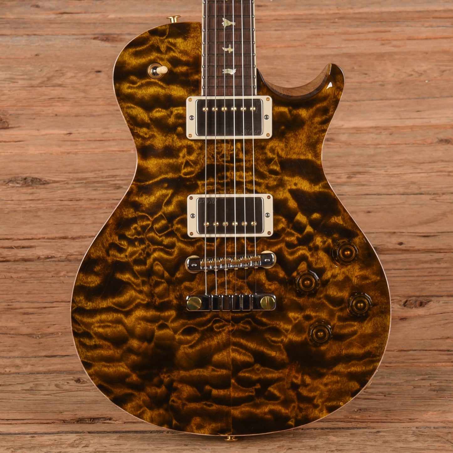 PRS Wood Library McCarty 594 Singlecut 10-Top Quilt Yellow Tiger 2024 Electric Guitars / Solid Body