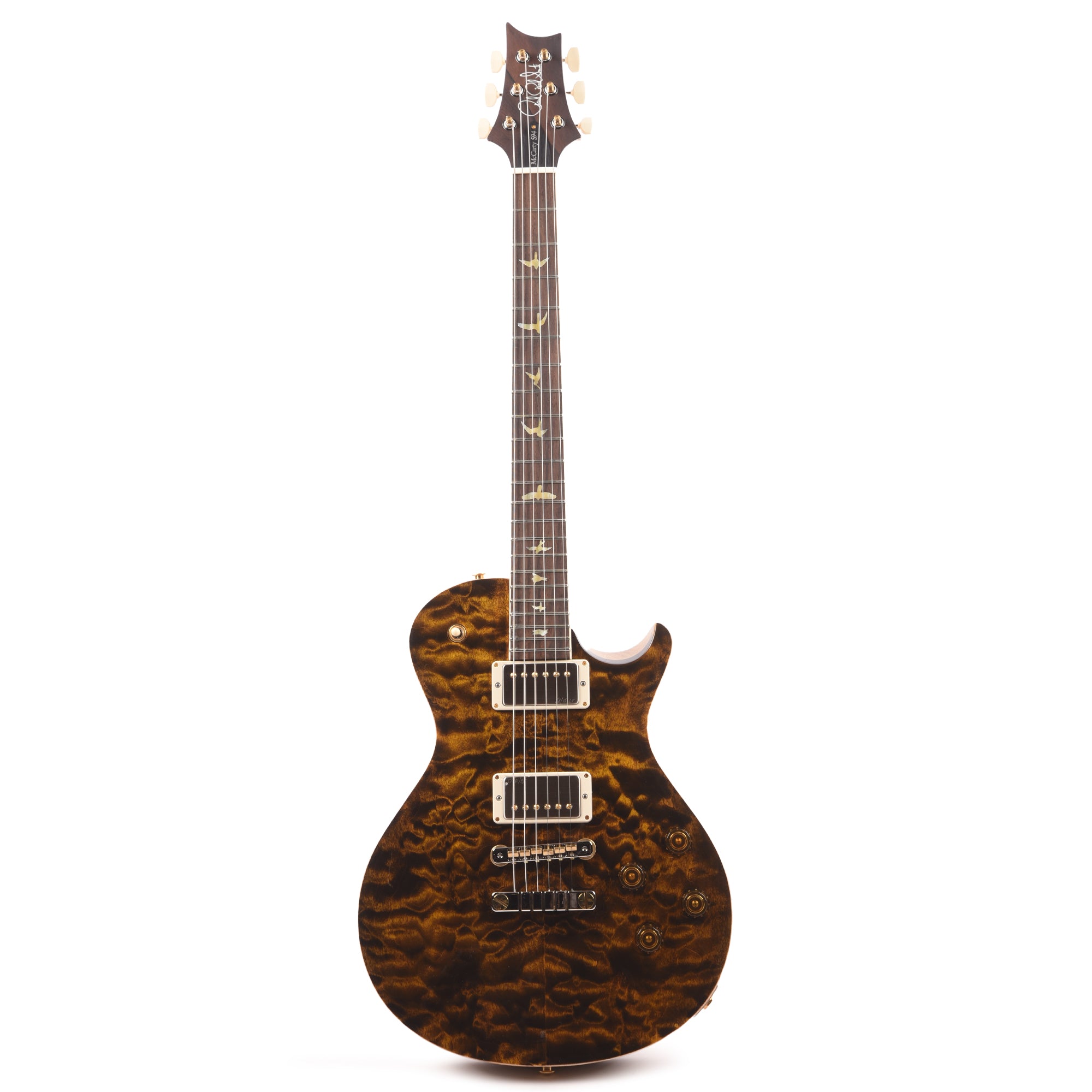 PRS Wood Library McCarty 594 Singlecut 10-Top Quilt Yellow Tiger w/Korina Body/Neck & Brazilian Rosewood Fingerboard Electric Guitars / Solid Body