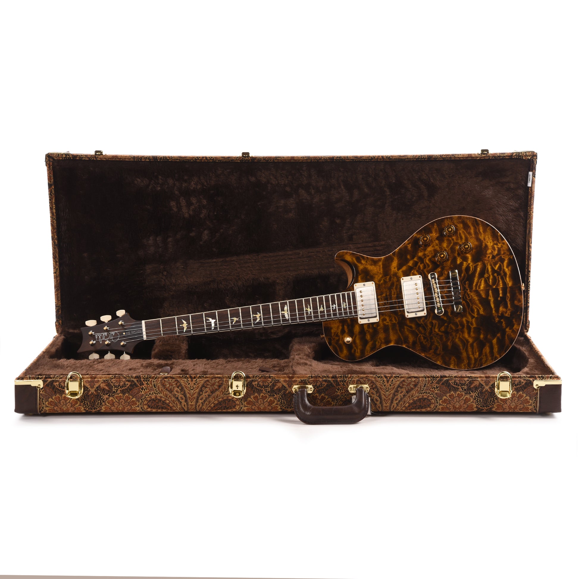 PRS Wood Library McCarty 594 Singlecut 10-Top Quilt Yellow Tiger w/Korina Body/Neck & Brazilian Rosewood Fingerboard Electric Guitars / Solid Body