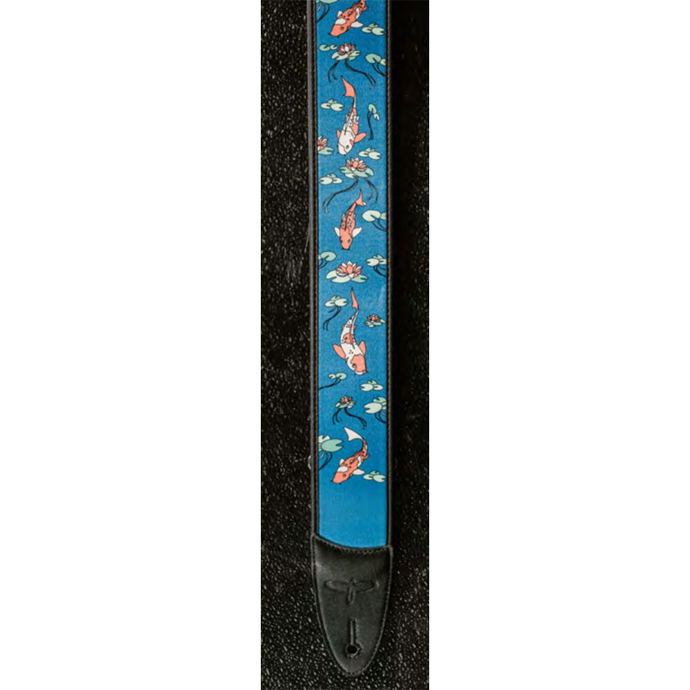 PRS Guitars Limited Edition  Private Stock "Koi Inlay" Blue Guitar Strap Straps