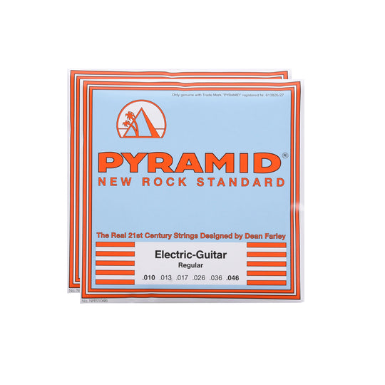 Pyramid New Rock Standard Electric Guitar Strings Regular 10-46 2 Pack Bundle Accessories / Strings / Guitar Strings