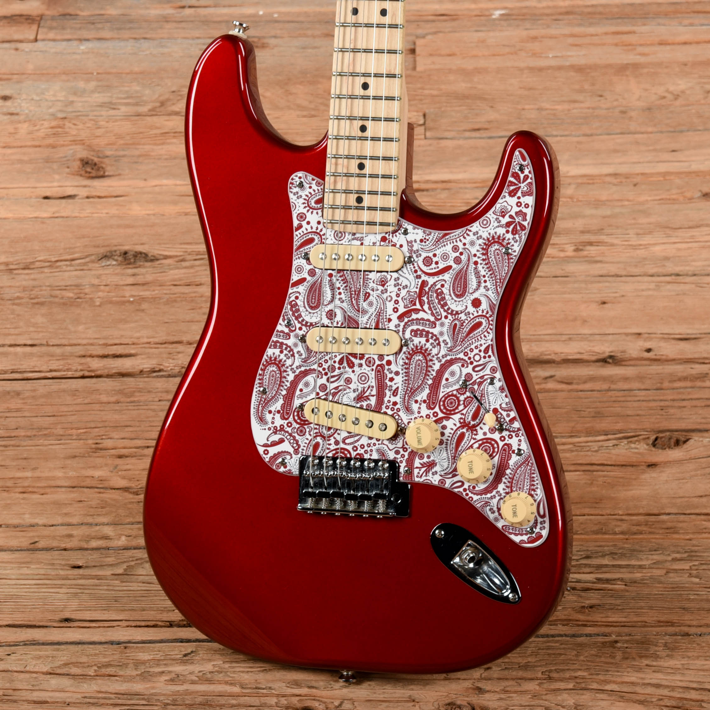 Squier Partscaster with Mighty Mite Neck Candy Apple Red