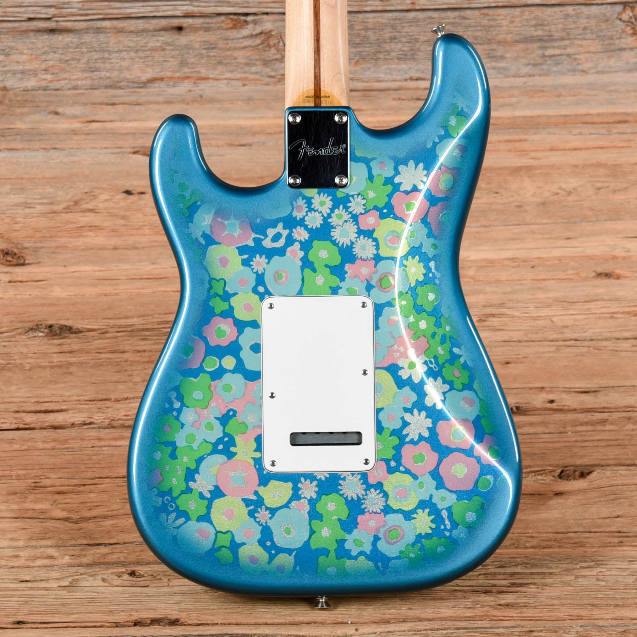 Fender '50s Stratocaster Reissue Neck with Unknown Body Blue Flower 1996