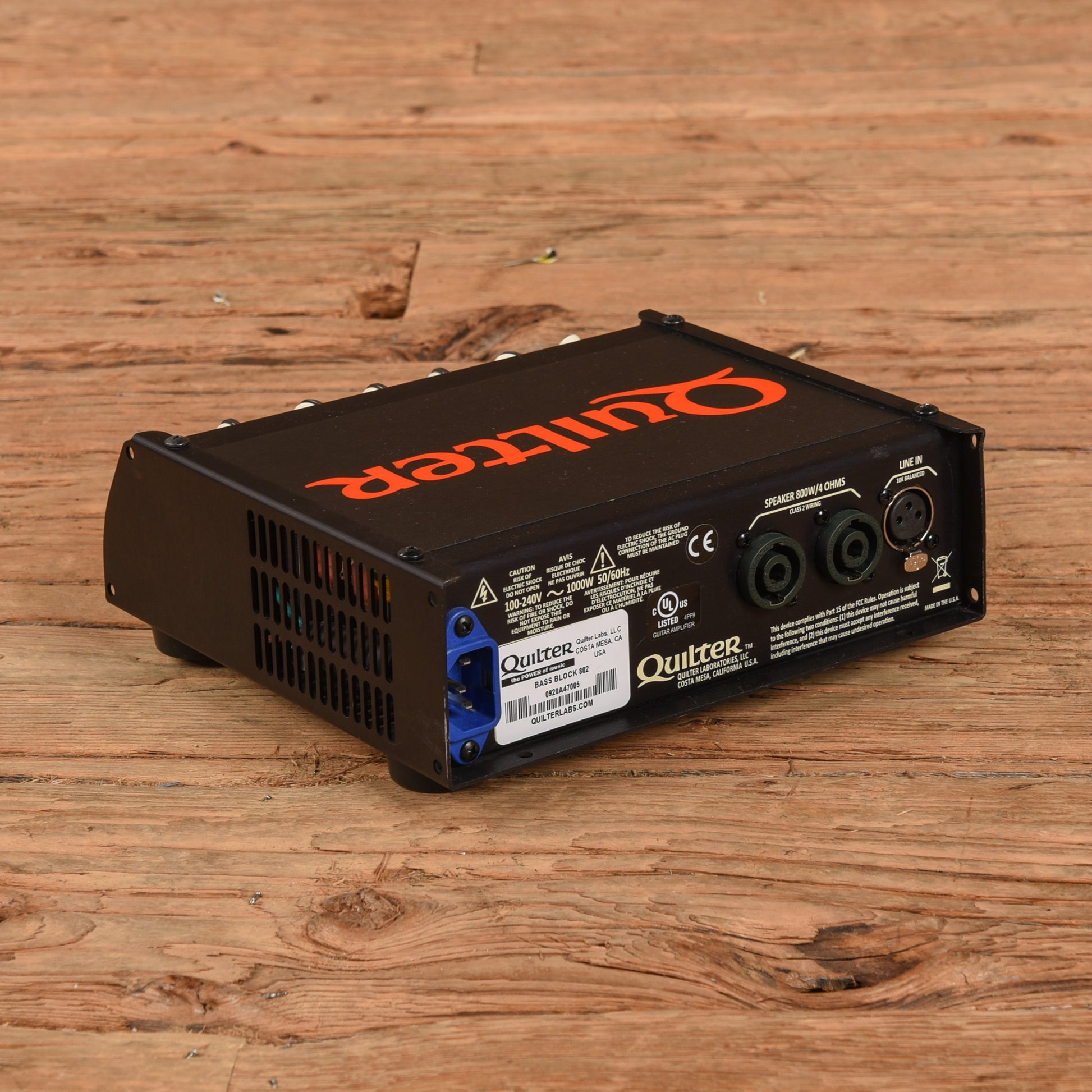 Quilter Labs Bass Block 802 800-Watt Bass Amp Head Amps / Bass Amps / Bass Cabinets
