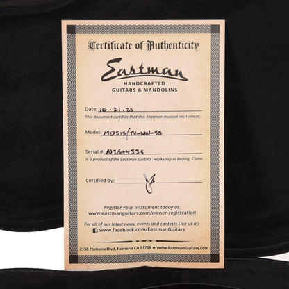 Eastman MD515/TV Spruce/Maple F-Style F-Hole Mandolin Vintage Sunburst Truetone Vintage Gloss