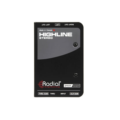 Radial Highline Stereo Passive Stereo Line Isolator Direct Boxes