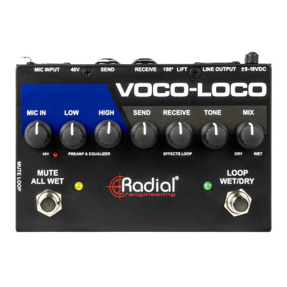 Radial Voco-Loco Effects Interface for Vocals Effects and Pedals / Vocal