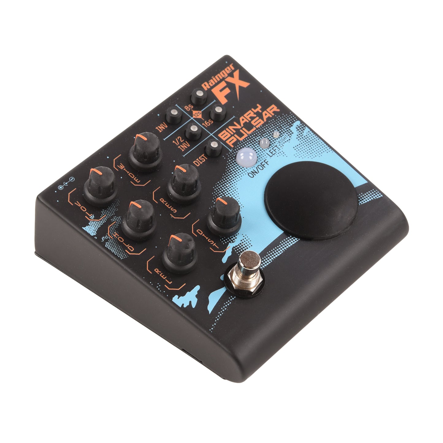 Rainger FX Binary Pulsar Stereo Tremolo Pedal Effect Pedals