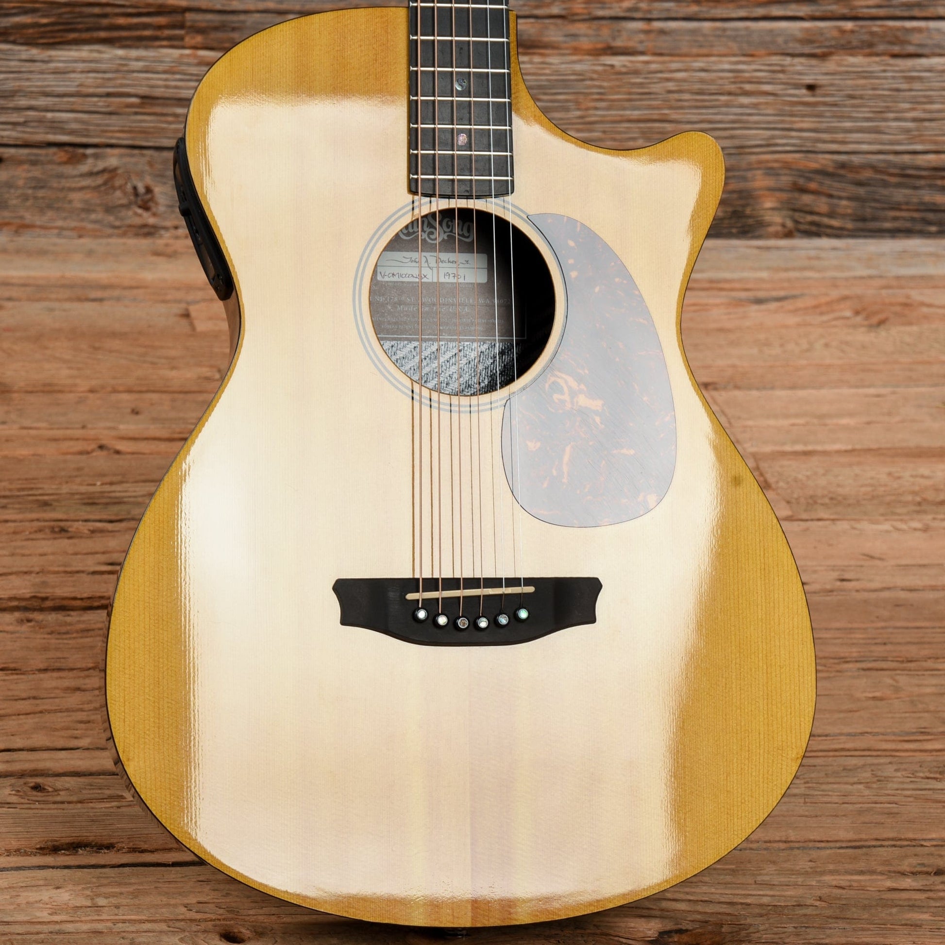Rainsong V-OM1000NSX Natural 2021 Acoustic Guitars / OM and Auditorium