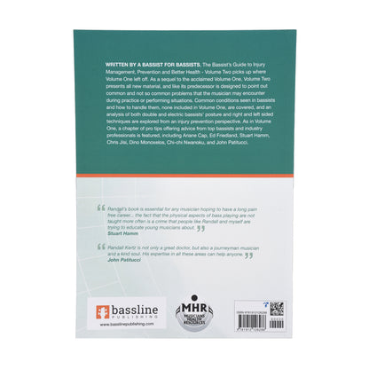 The Bassist’s Guide to Injury Management, Prevention and Better Health: Volume Two by Randall Kertz D.C. Accessories / Books and DVDs