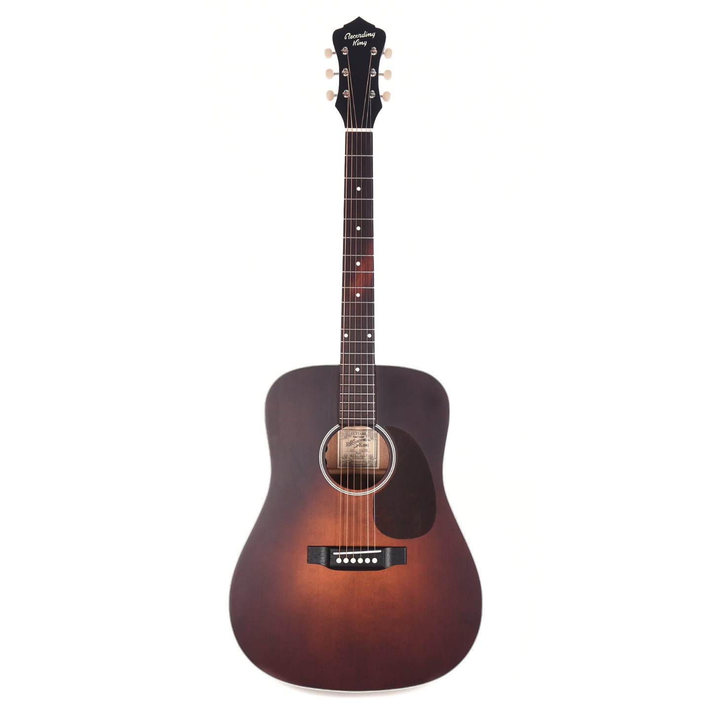 Recording King Series 11 Dreadnought All-Solid Satin Tobacco Sunburst w/Fishman Sonitone Pickup Acoustic Guitars / Dreadnought