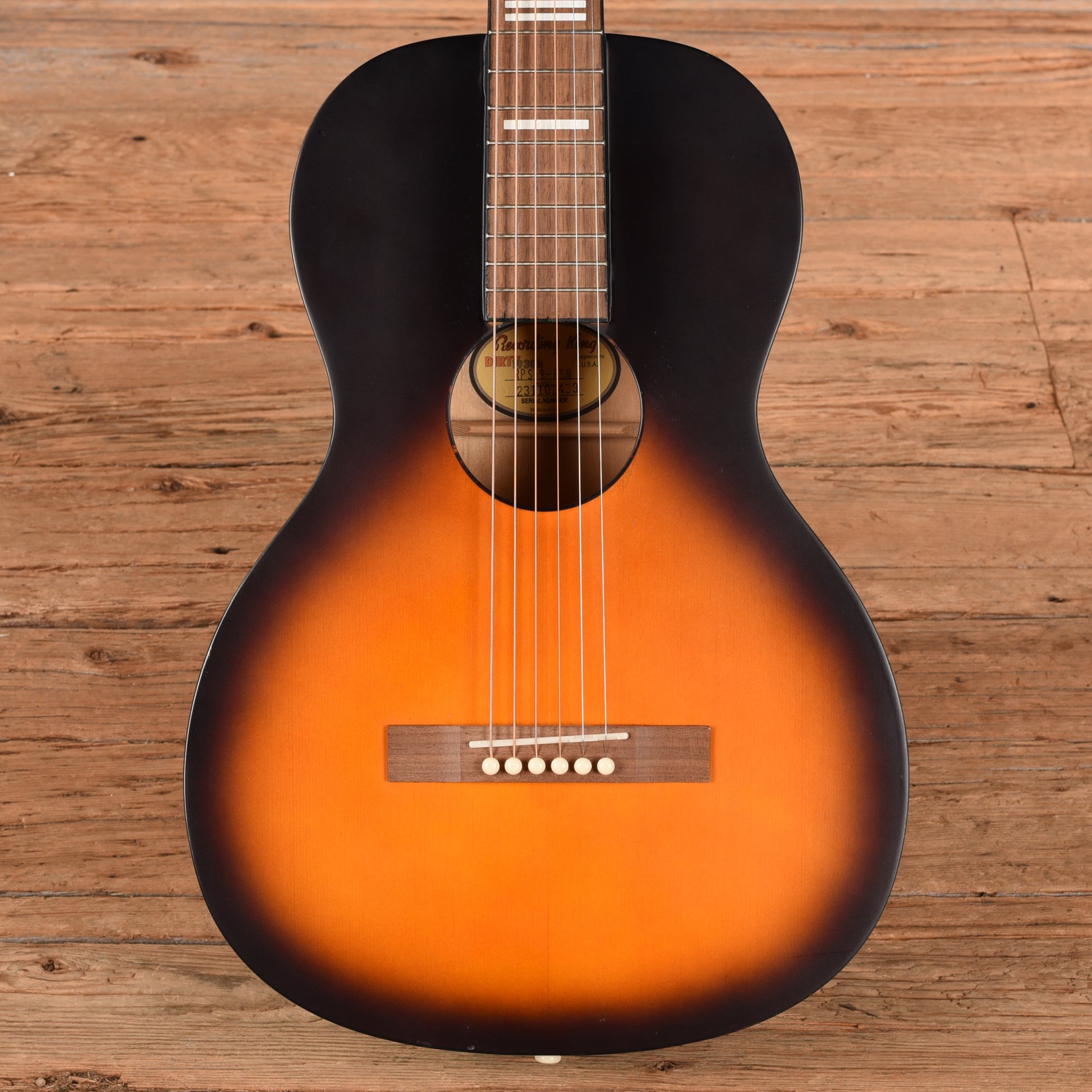 Recording King Dirty '30s RPS-9 Sunburst Acoustic Guitars