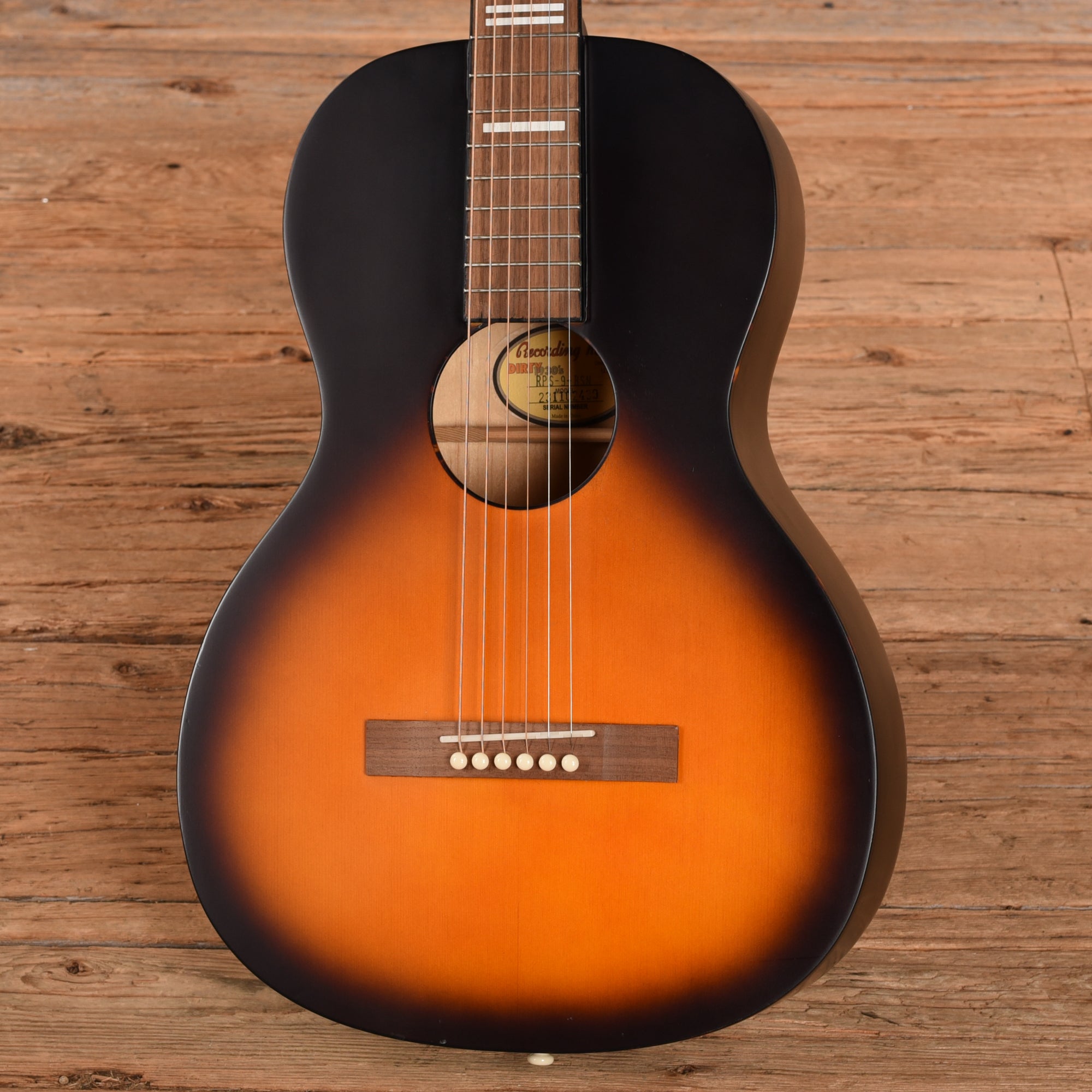 Recording King Dirty '30s RPS-9 Sunburst Acoustic Guitars