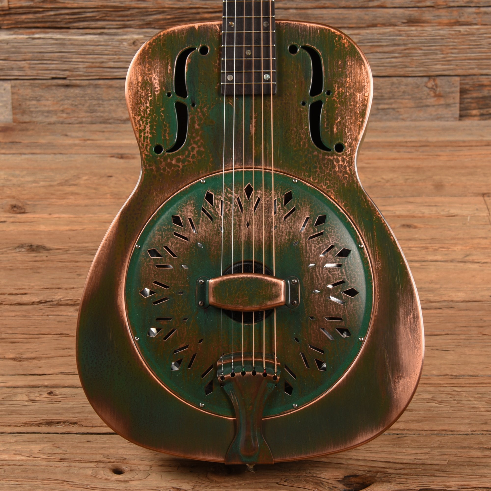 Recording King RM-997-VG Distressed Vintage Green  LEFTY
