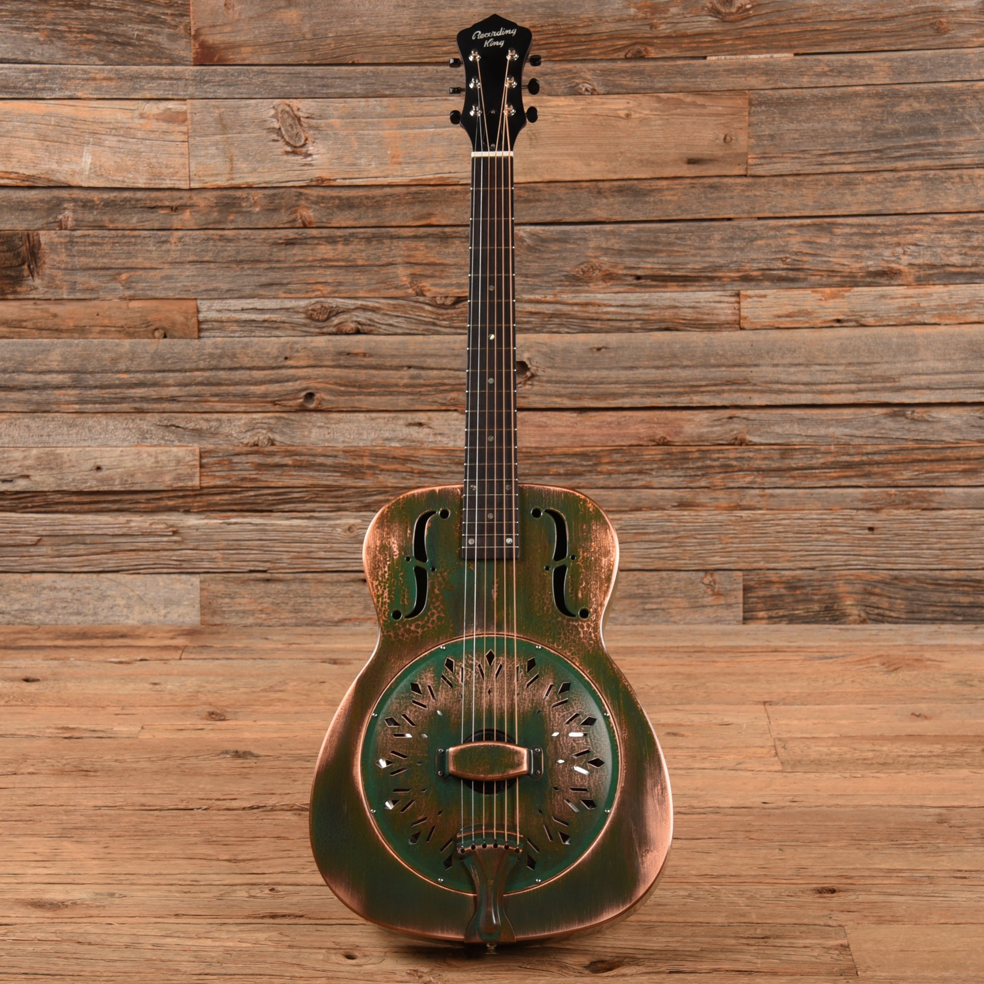 Recording King RM-997-VG Distressed Vintage Green  LEFTY