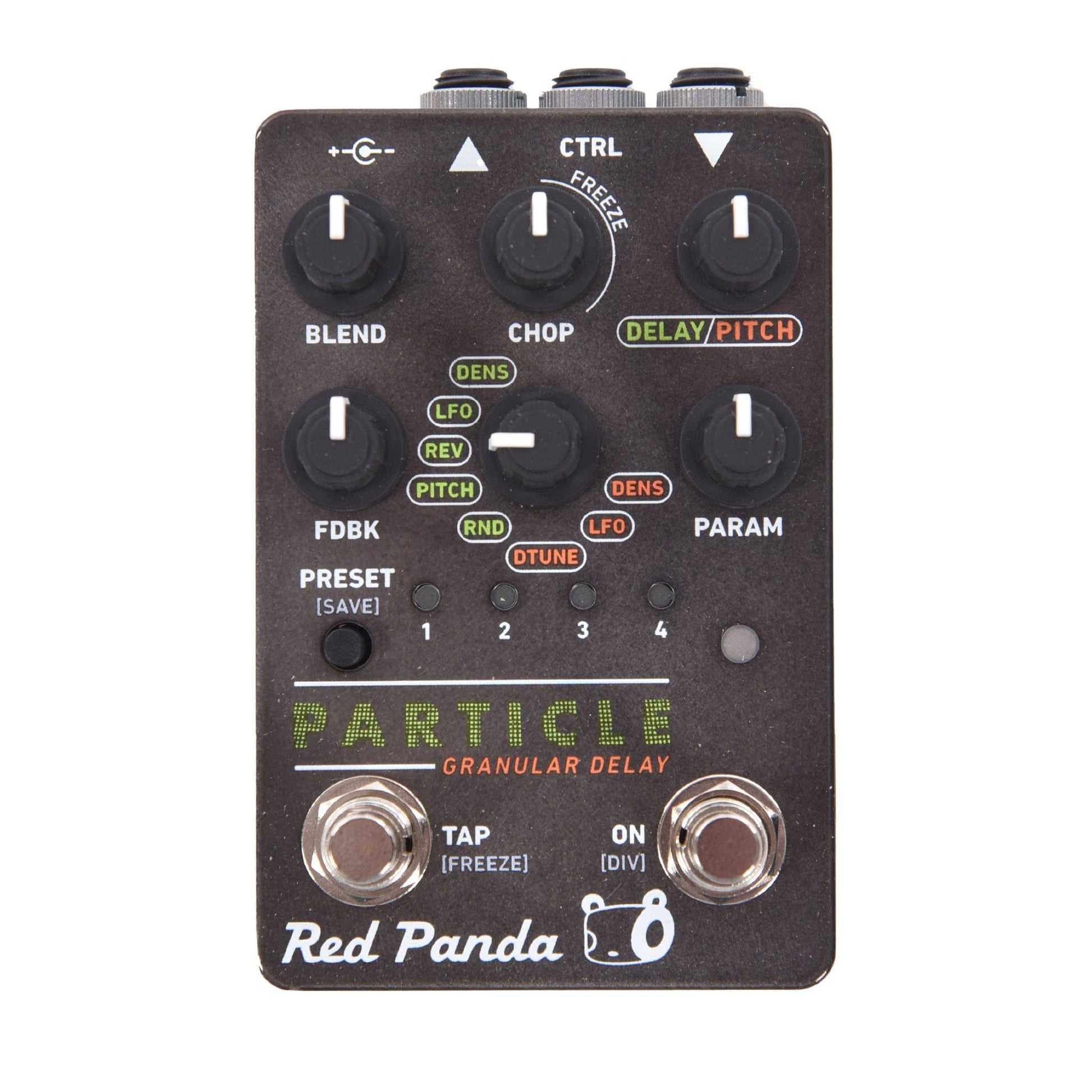 grain delay pedal Red Panda Particle 2 Granular Delay Pitch Shifter Ghost Black Orange Grey