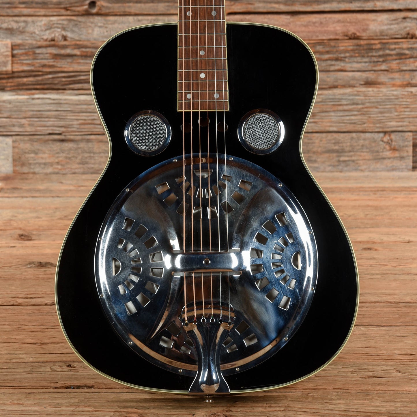Regal Square Neck Resonator Black Acoustic Guitars / Resonator