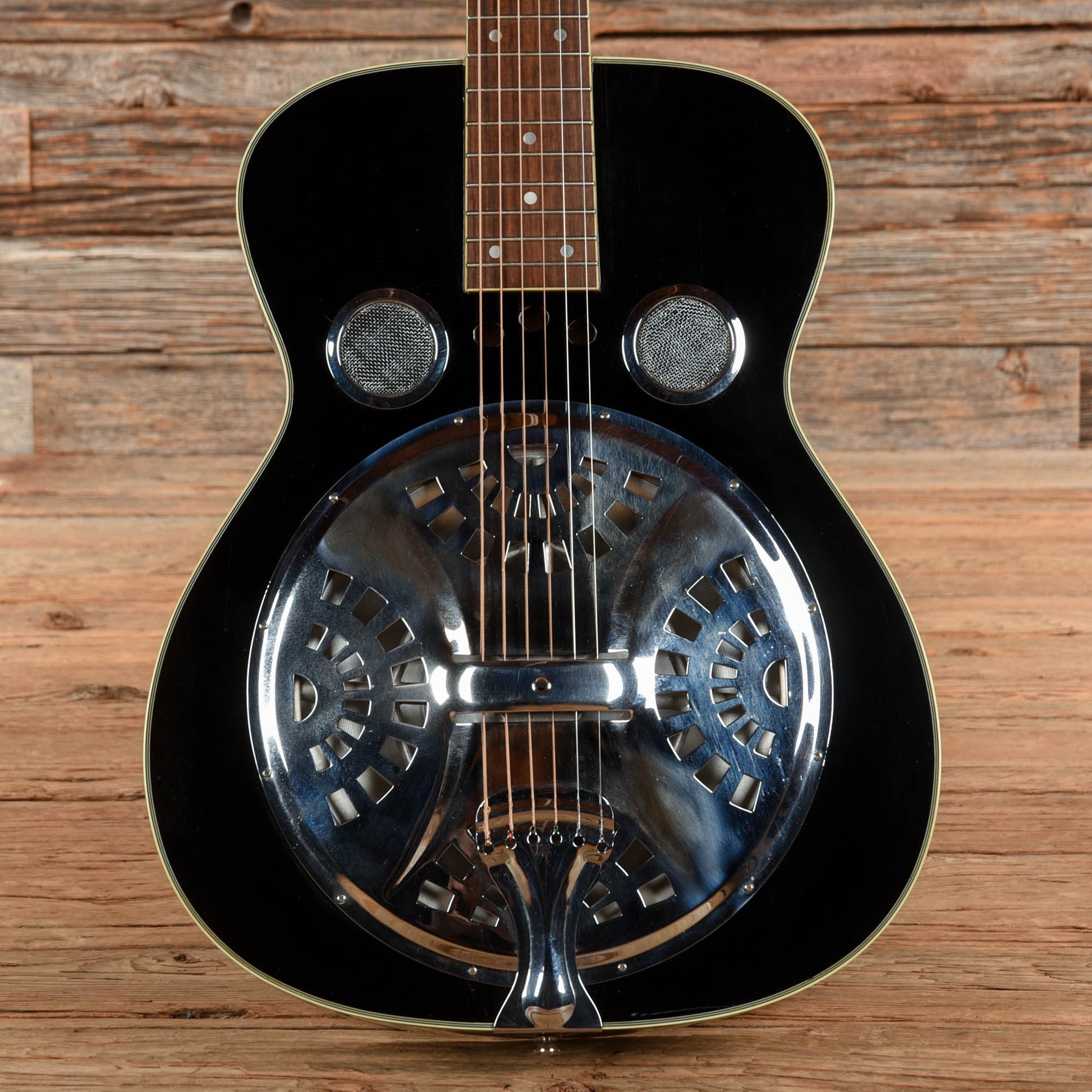 Regal Square Neck Resonator Black Acoustic Guitars / Resonator