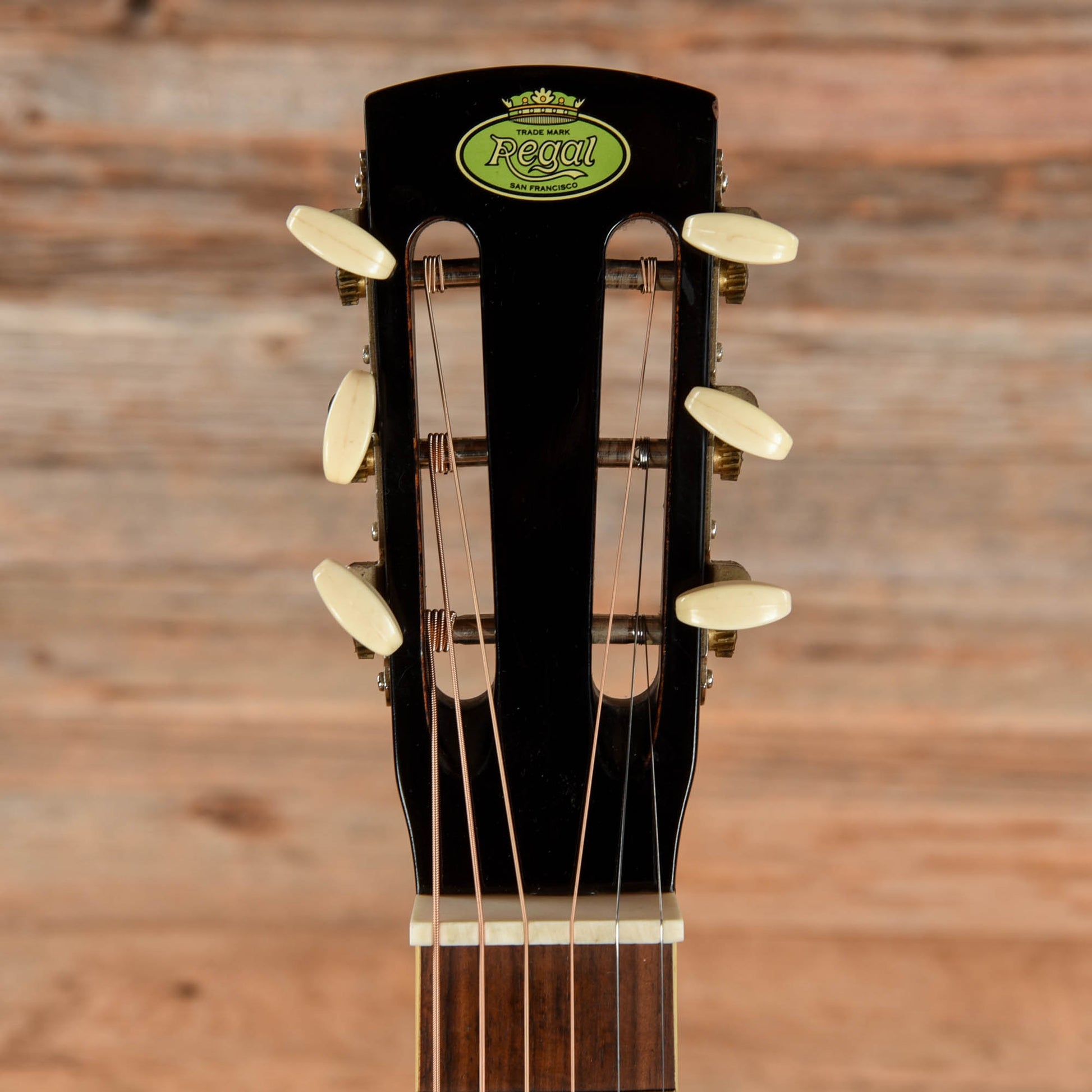 Regal Square Neck Resonator Black Acoustic Guitars / Resonator