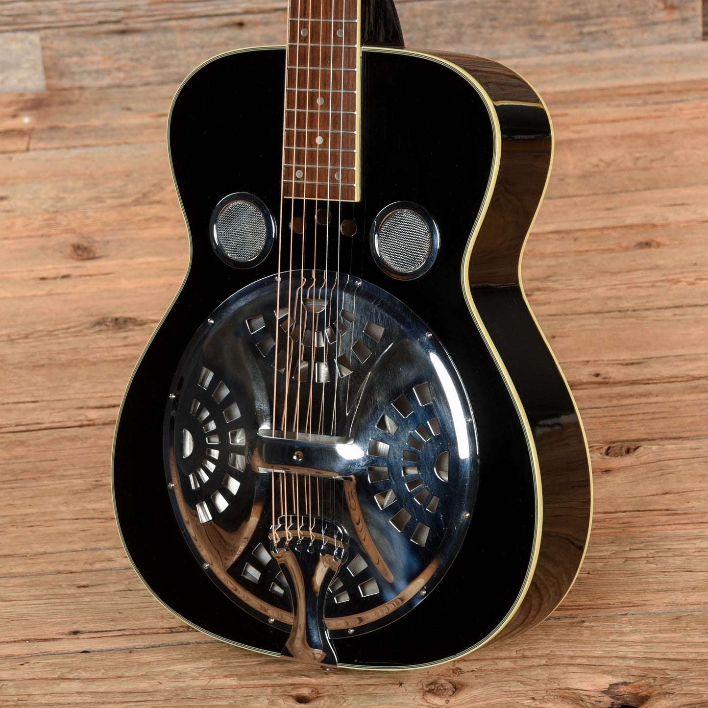 Regal Square Neck Resonator Black Acoustic Guitars / Resonator