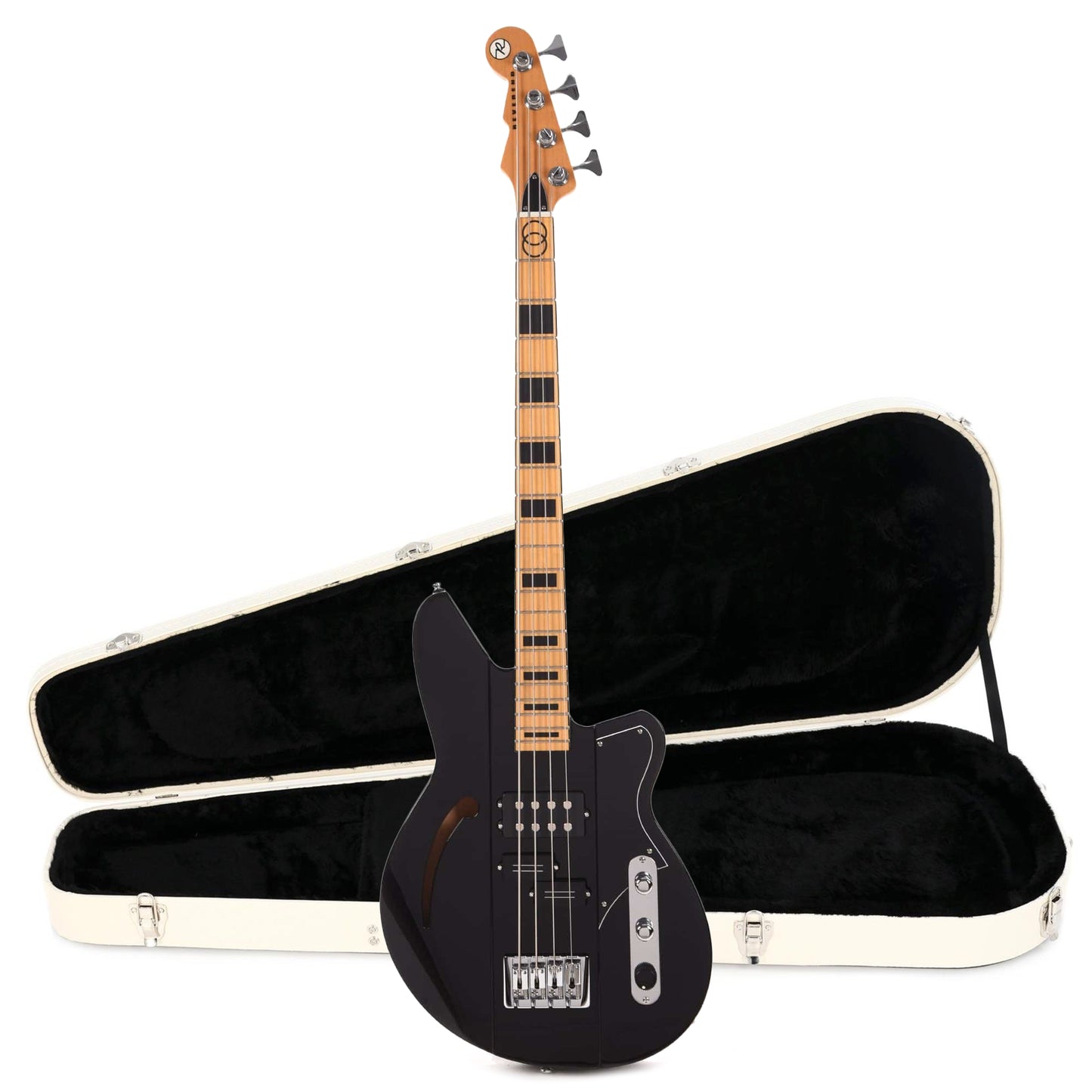 Reverend Brad Houser Signature Midnight Black Hardshell Case Bundle Bass Guitars / 4-String