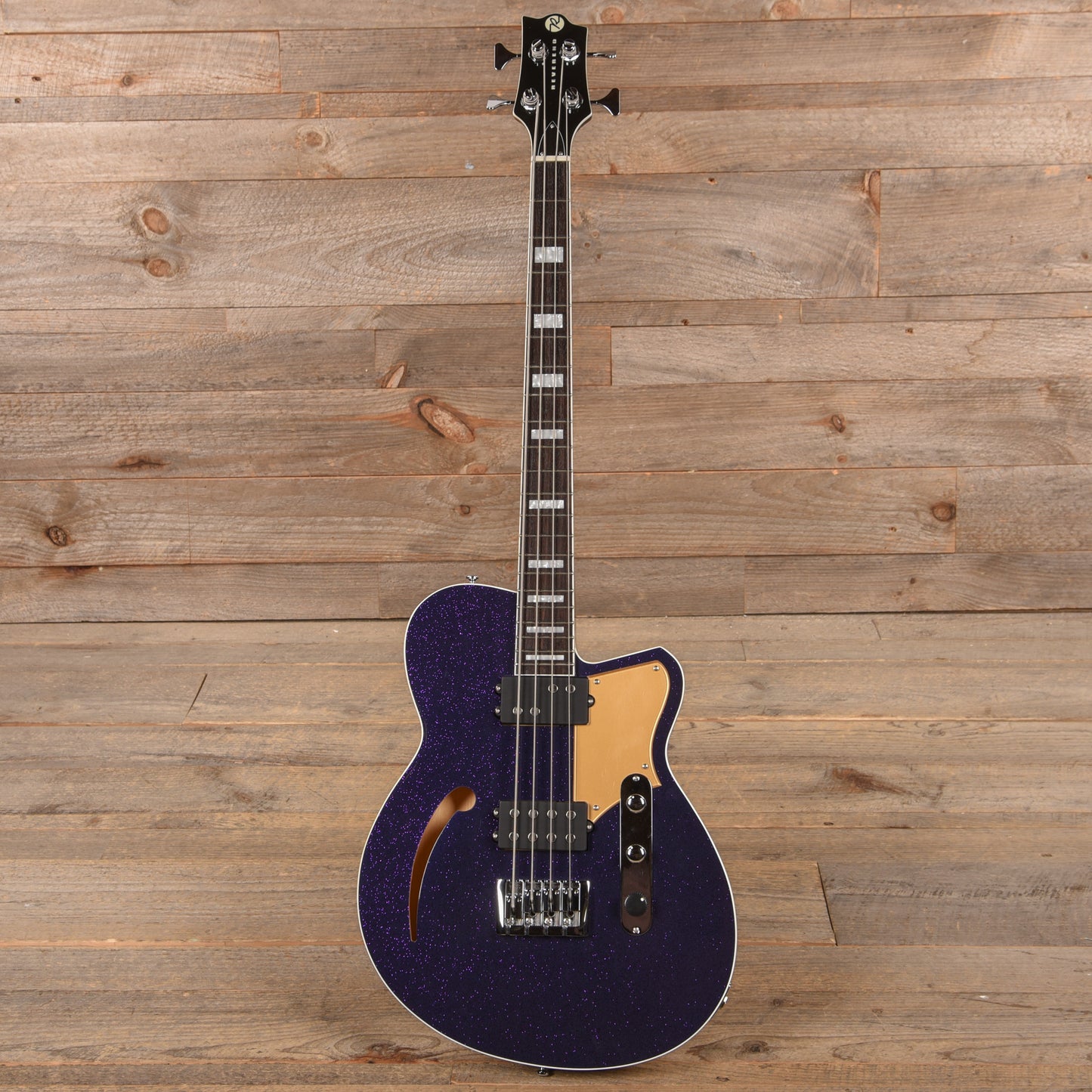 Reverend Linh Le Signature Lil Linhbacker Purple Sparkle Bass Guitars / 4-String