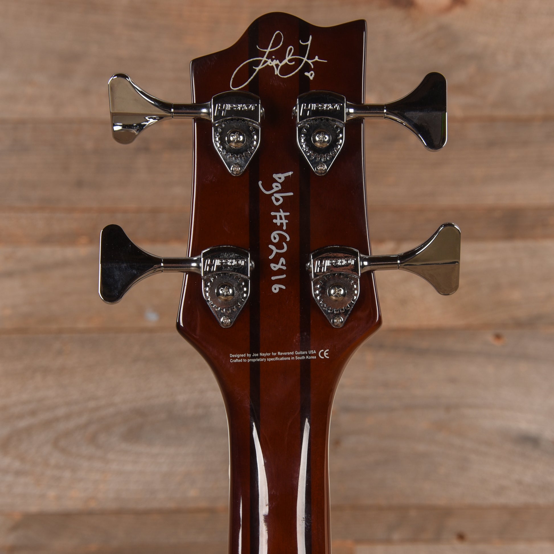 Reverend Linh Le Signature Lil Linhbacker Purple Sparkle Bass Guitars / 4-String