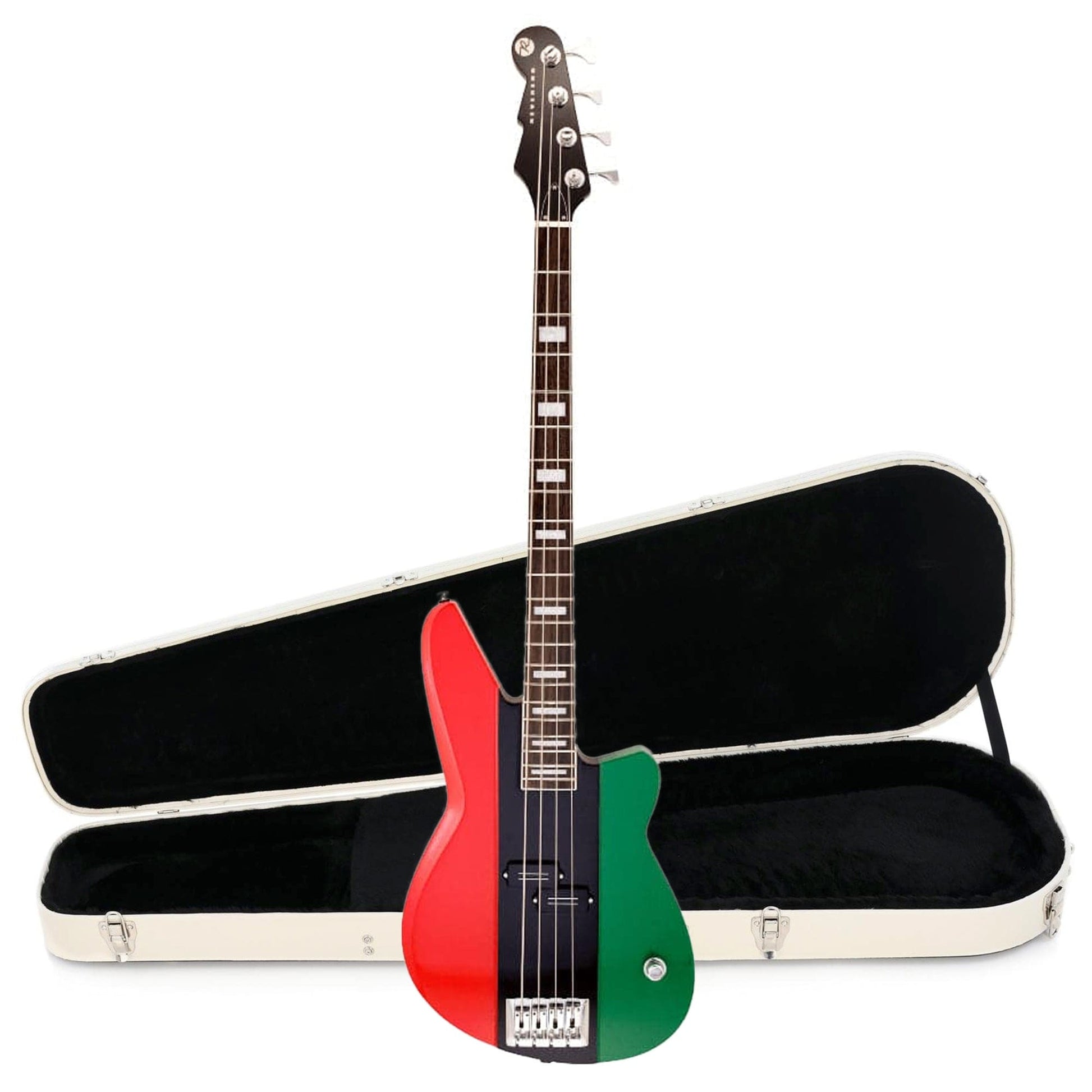Reverend Meshell Ndegocello Fellowship Flag Bass Hardshell Case Bundle Bass Guitars / 4-String