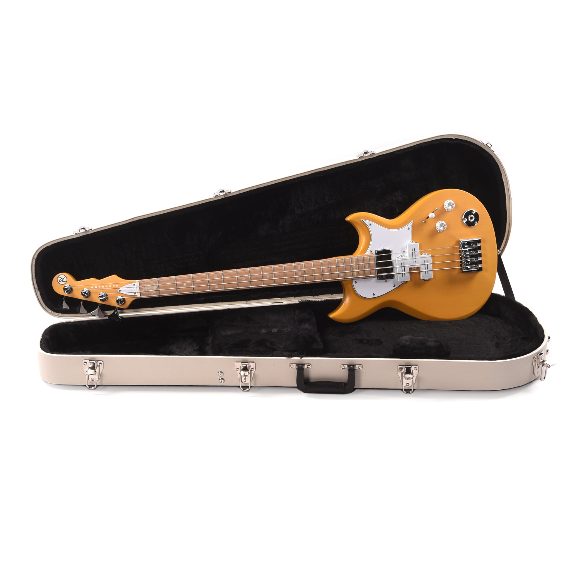 Reverend Mike Watt Wattplower II Bass Watt Yellow Bass Guitars / 4-String