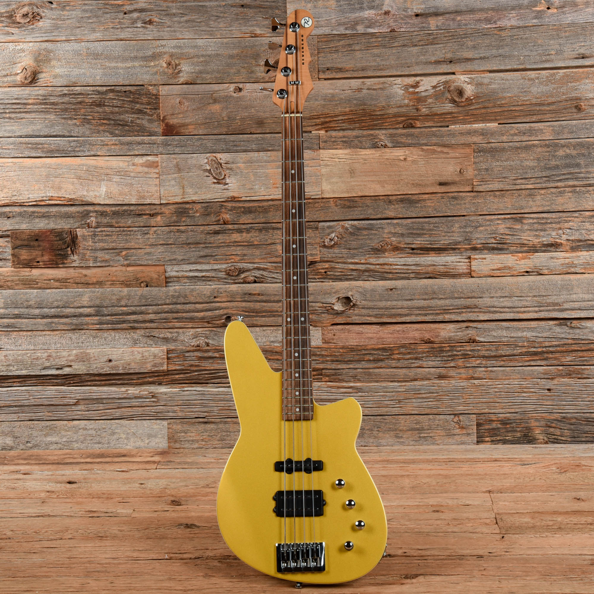 Reverend Raymond Gold Metallic Bass Guitars / 4-String