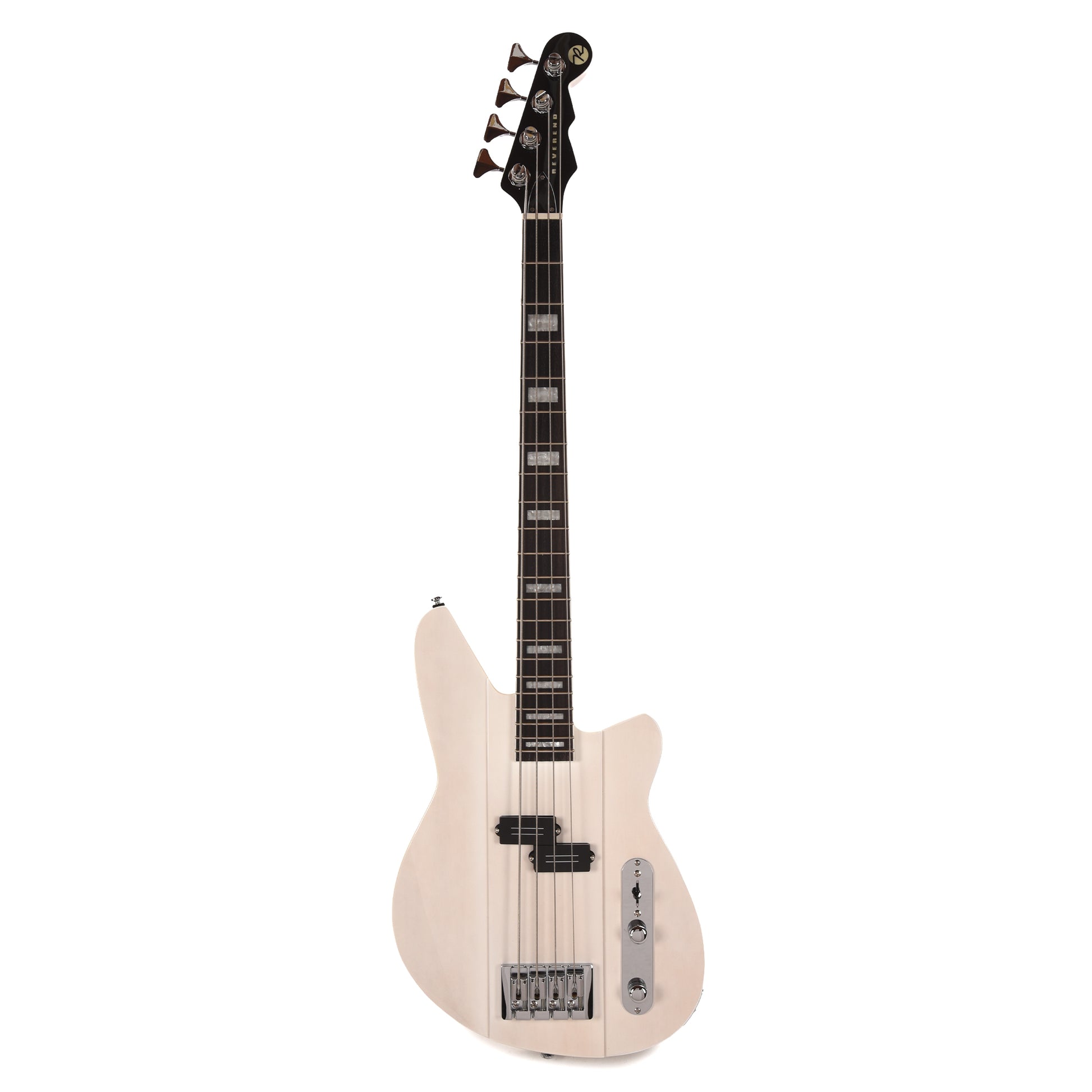 Reverend Sentinel Bass Guitar Transparent White Bass Guitars / 4-String