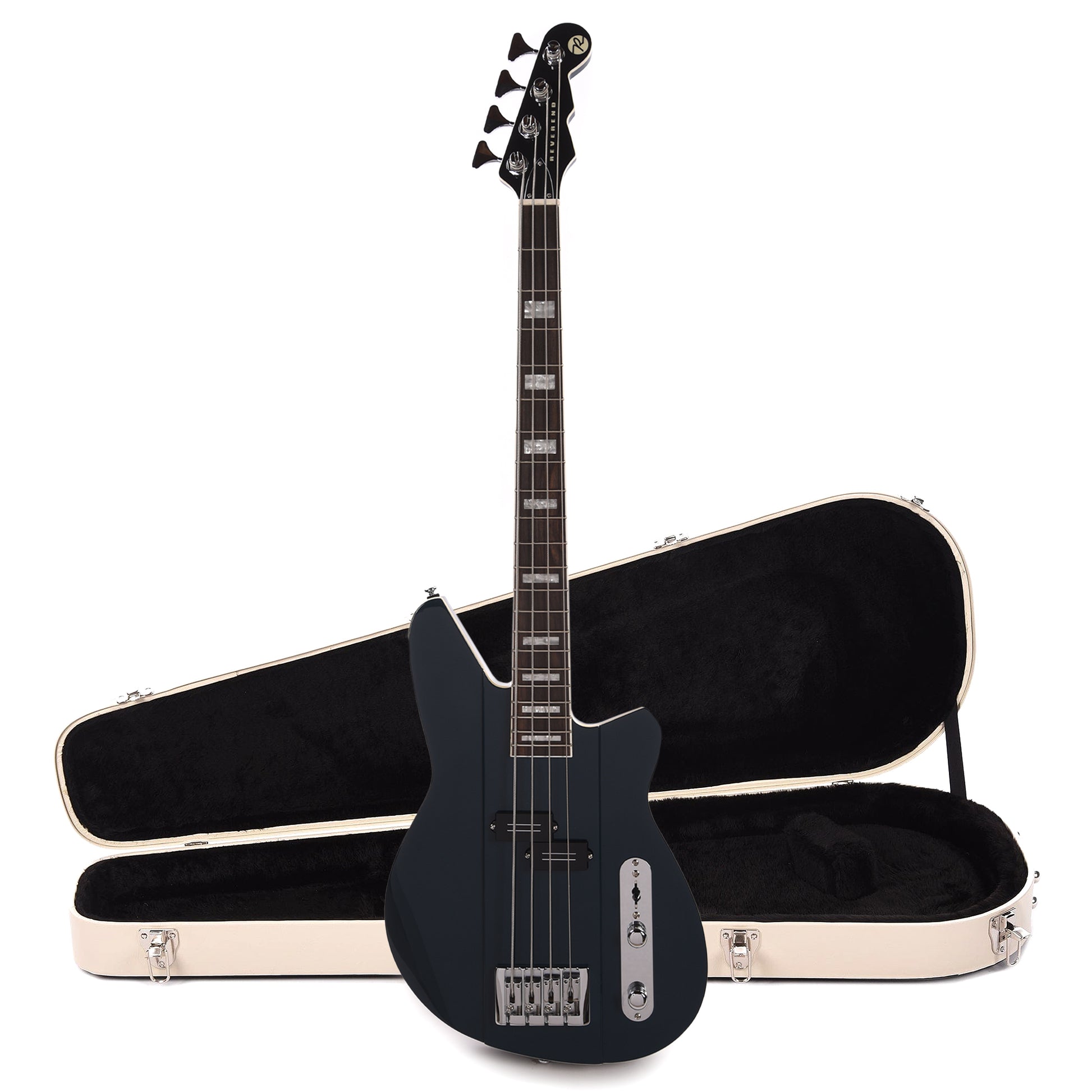 Reverend Sentinel Bass High Tide Blue Hardshell Case Bundle Bass Guitars / 4-String