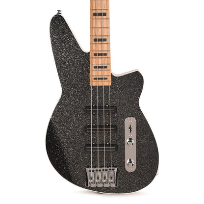 Reverend Triad Bass Guitar Black Sparkle Bass Guitars / 4-String