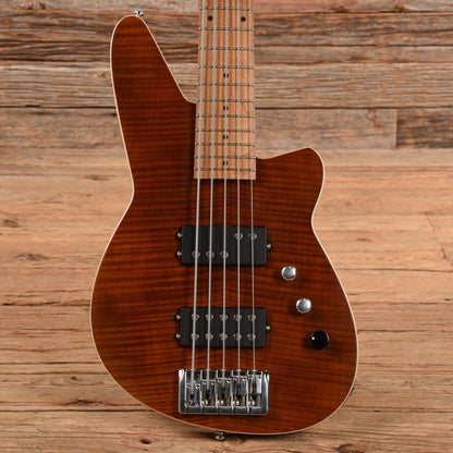 Reverend Mercalli 5 FM Violin Brown Bass Guitars / 5-String or More